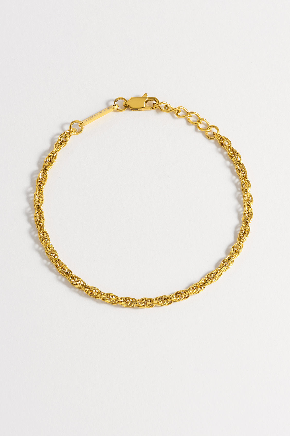 Stylish Men's Rope Chain Bracelet - 14K Gold Plated Stainless Steel Jewelry for Gifts & Everyday Wear - Perfect for Casual Outfits, Date Nights & Special Occasions