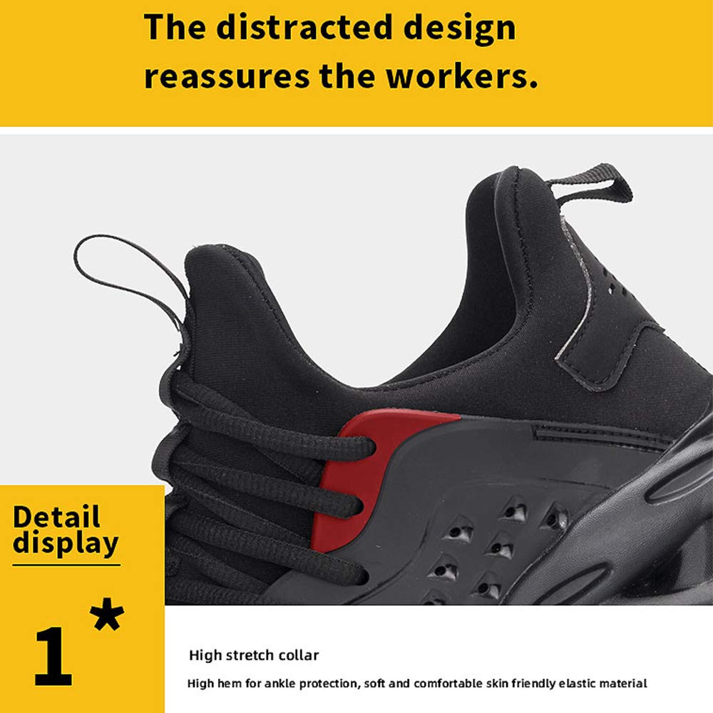 Steel Toe Safety Shoes for Men & Women - Breathable Lightweight Work Sneakers for Industrial & Construction - Perfect for Warehouse, Factory, and Outdoor Labor