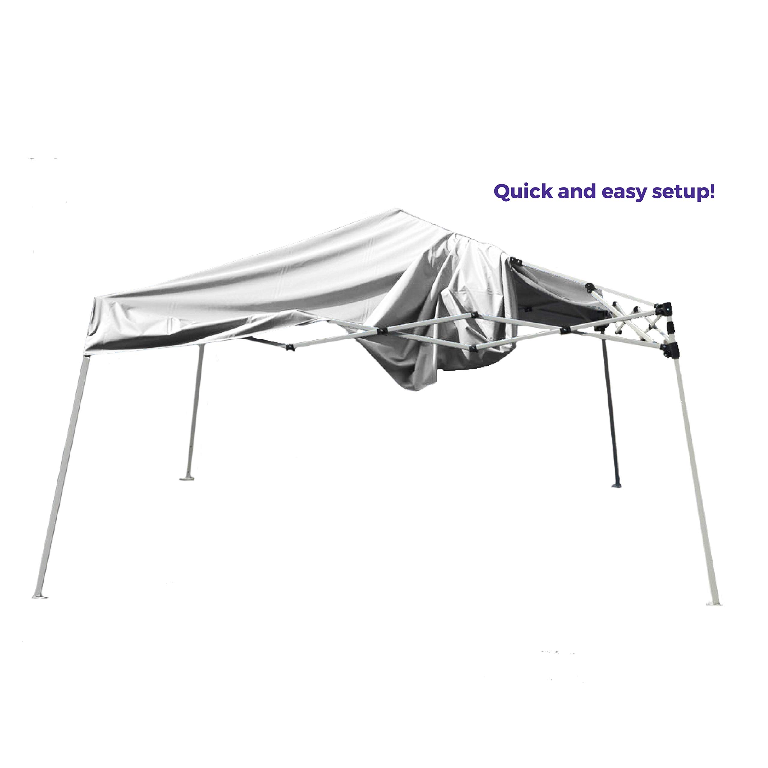Impact Canopy 283010201 Slant Leg Weight Bags - White Canopy Weights for Outdoor Events, Farmers Markets & Pop-Up Tents - Heavy Duty Sand Bags for Stabilization