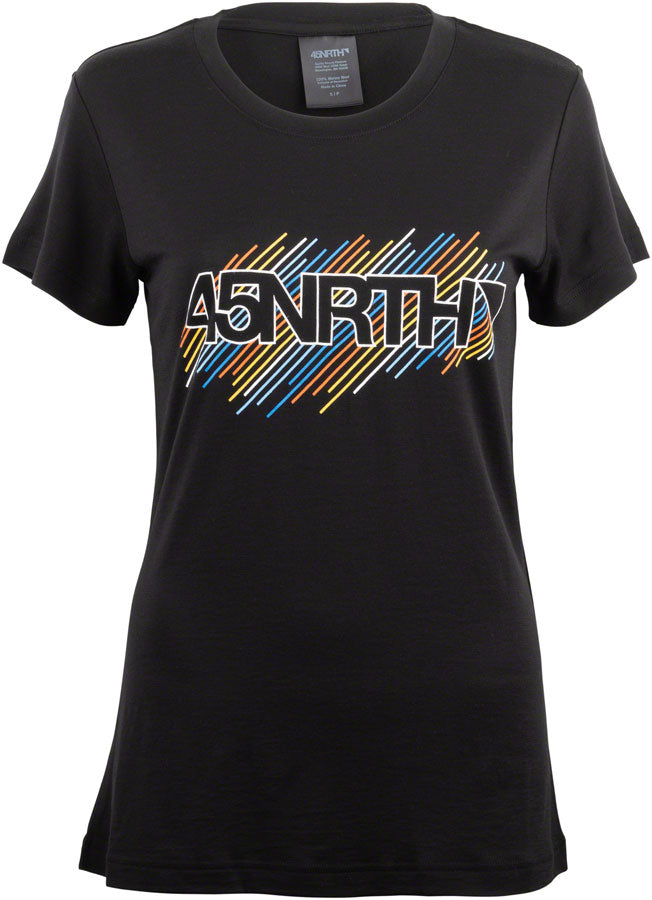 45NRTH Women's Diffuser Wool T-Shirt - Black, Small - Moisture-Wicking & Odor-Resistant Base Layer for Hiking, Running & Outdoor Activities