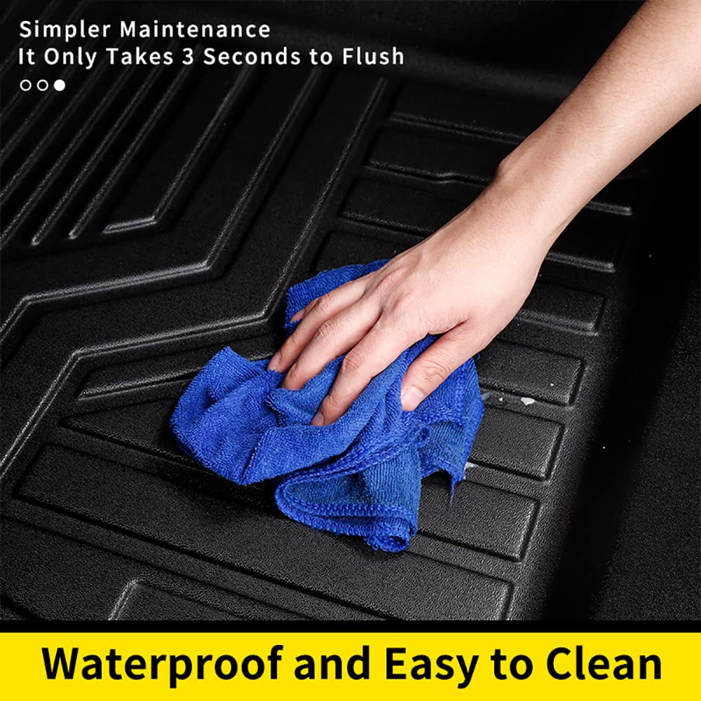 Premium All-Weather Car Floor Mats for Toyota Corolla 2020-2022 - Custom Fit, Heavy Duty Rubber, Anti-Slip, Odorless & Washable - Perfect for Daily Commute, Road Trips & Harsh Weather Protection (Black)