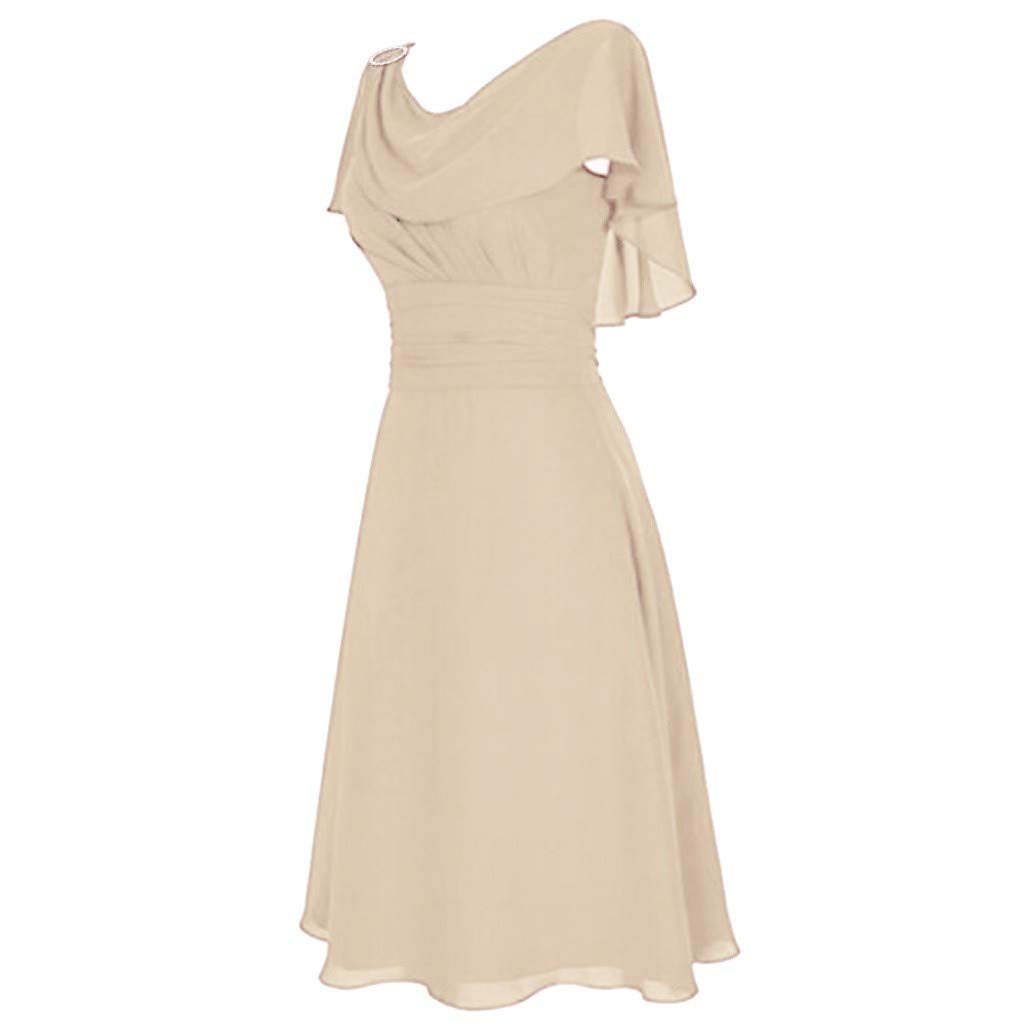 Elegant 2024 Women's Summer Formal Wedding Bridesmaid Dress - High-Waist Ball Gown & Cocktail Party Dress for Prom, Evening Events & Special Occasions