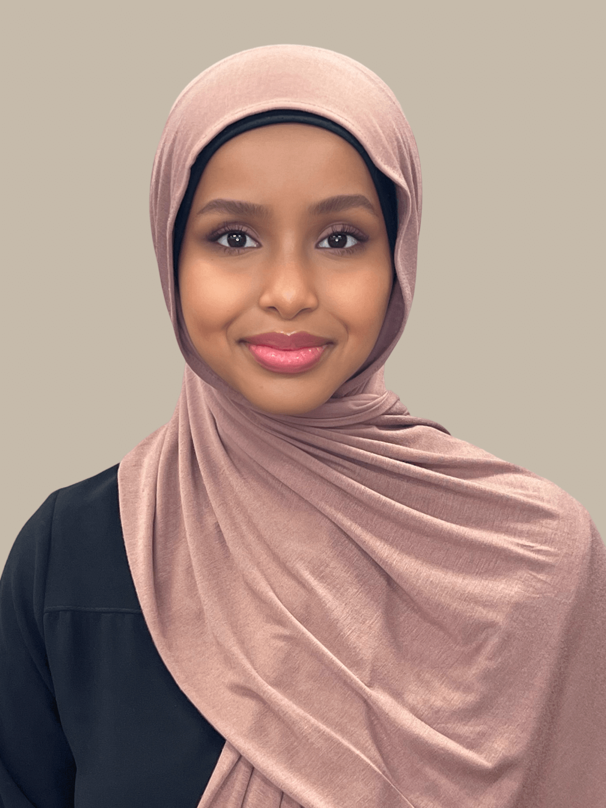 Classic Jersey Hijab for Women - Soft & Breathable Brunette Scarf - Perfect for Daily Wear, Work, and Prayer