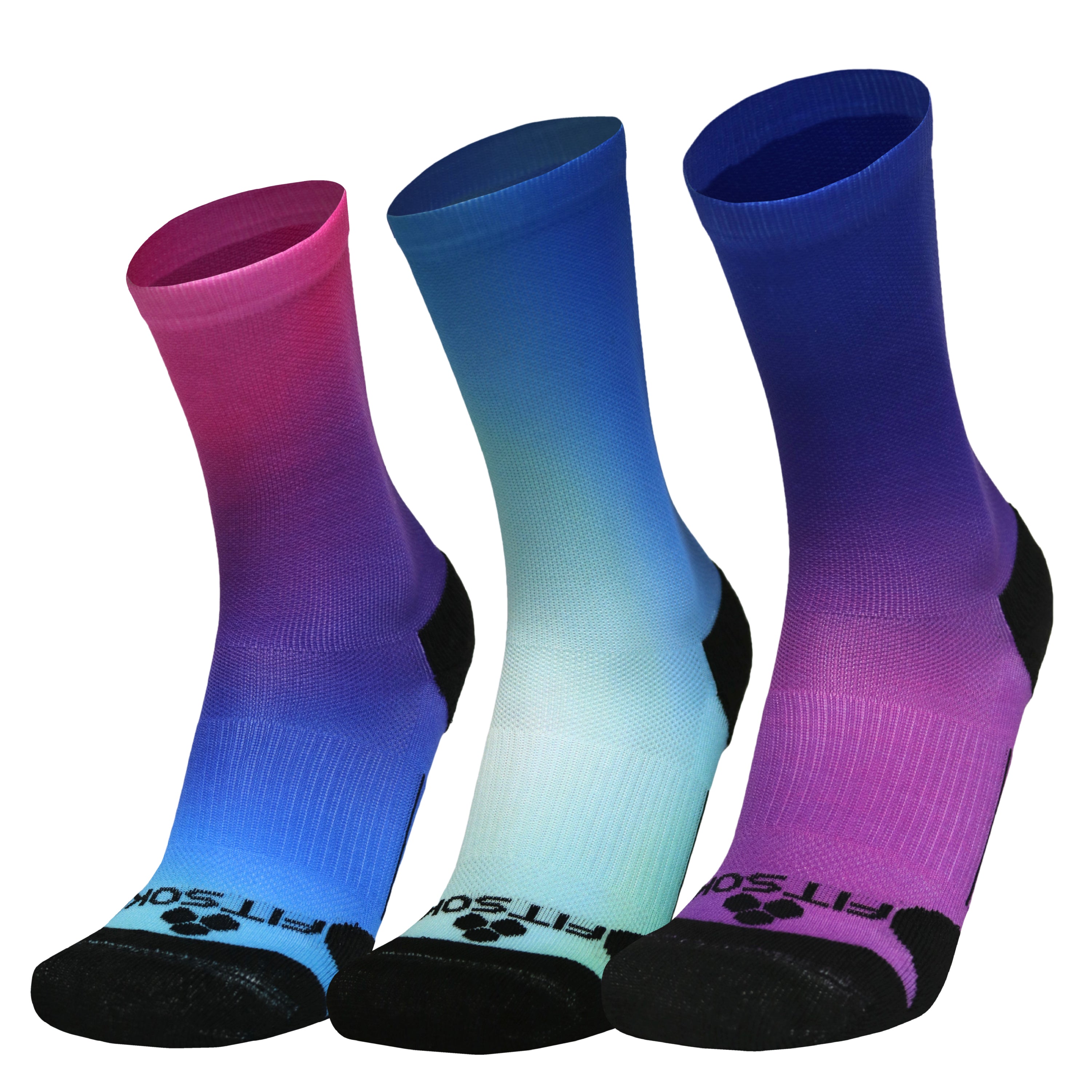 Wise Aura Crew Socks 3 Pack - Soft & Comfortable Cotton Socks for Men & Women - Perfect for Casual Wear, Sports & Daily Use