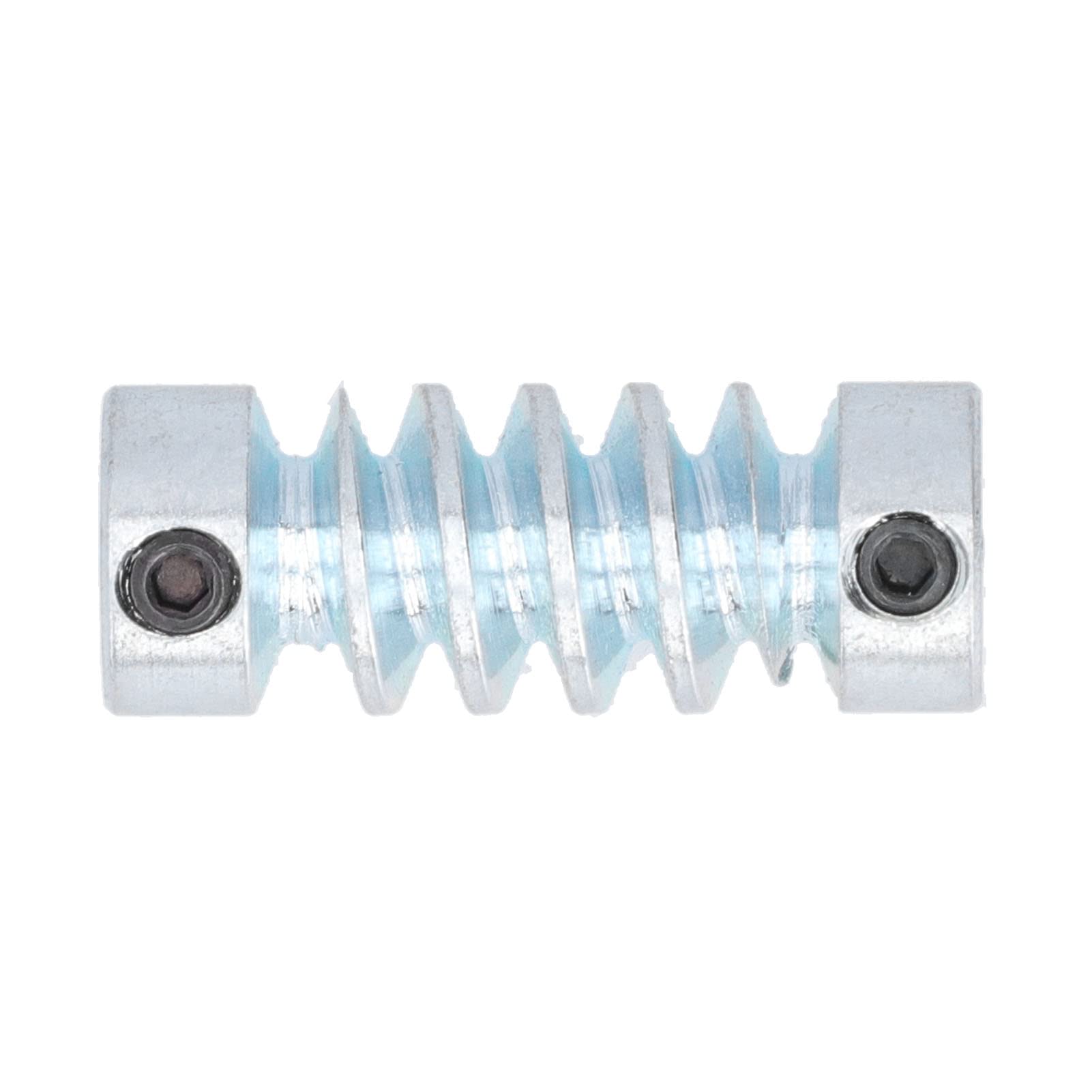 6mm Worm Gear Shaft with D Hole - 1.5 Modulus Stainless Steel Drive Shaft for Robotics, Motor to Worm Gear Transmission - Perfect for DIY Robot Kits, CNC Machines & Industrial Automation Systems