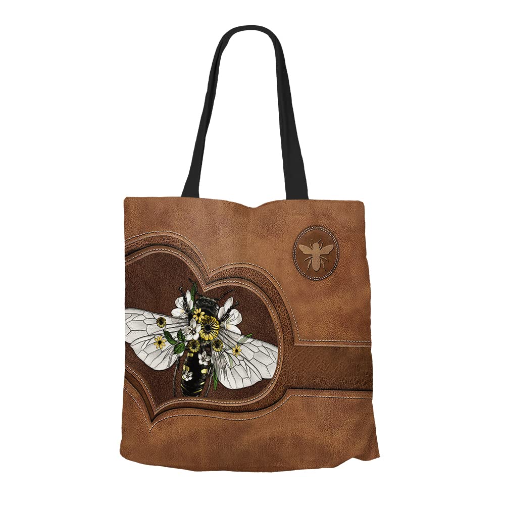 Personalized Honey Bee Tote Bag - Bee Lover Gift for Women - Perfect for Picnics & Shopping