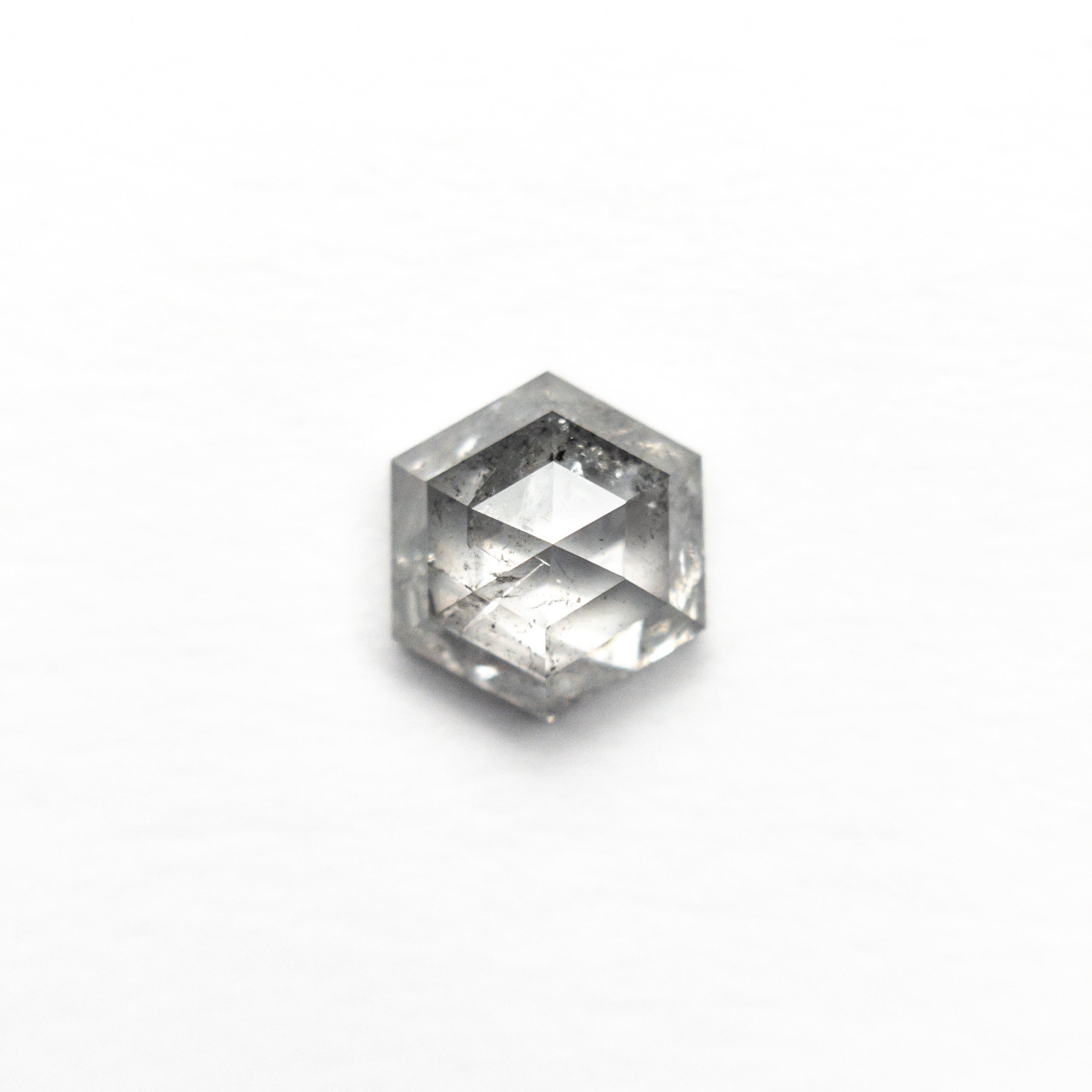 0.84ct Hexagon Rose Cut Loose Gemstone - 6.03x5.44x2.99mm Natural Rose Quartz for Jewelry Making, Engagement Rings & DIY Crafts