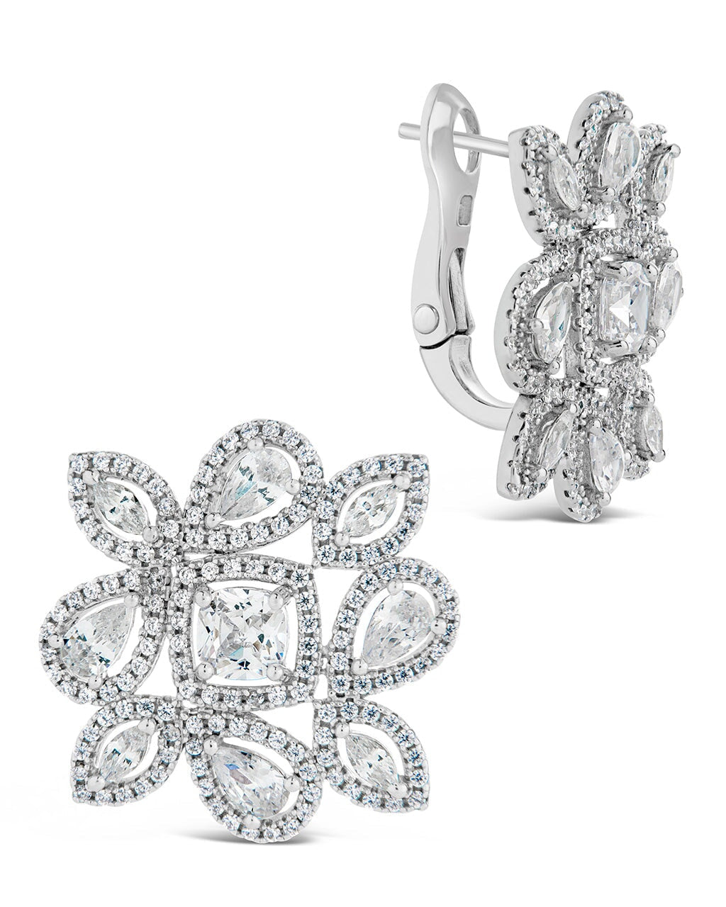 Kelsea CZ Statement Stud Earrings for Women - Sparkling Cubic Zirconia Fashion Jewelry - Perfect for Parties, Weddings & Everyday Elegance