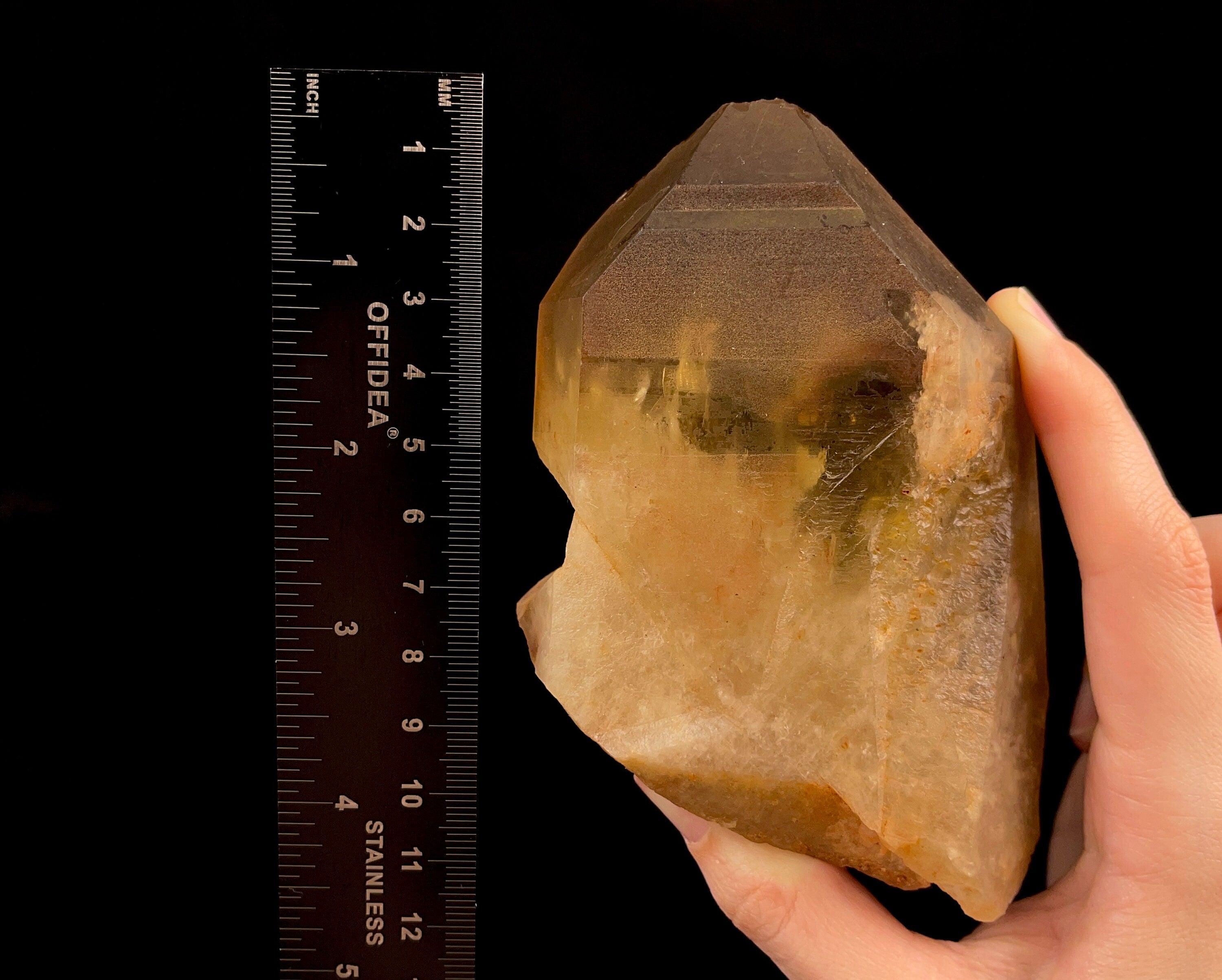 Natural Citrine Raw Crystal Point - November Birthstone, Healing Stone, Home & Office Decor, Spiritual Gift for Meditation & Energy Cleansing | Perfect for Crystal Grids, Feng Shui, Reiki & Yoga Spaces