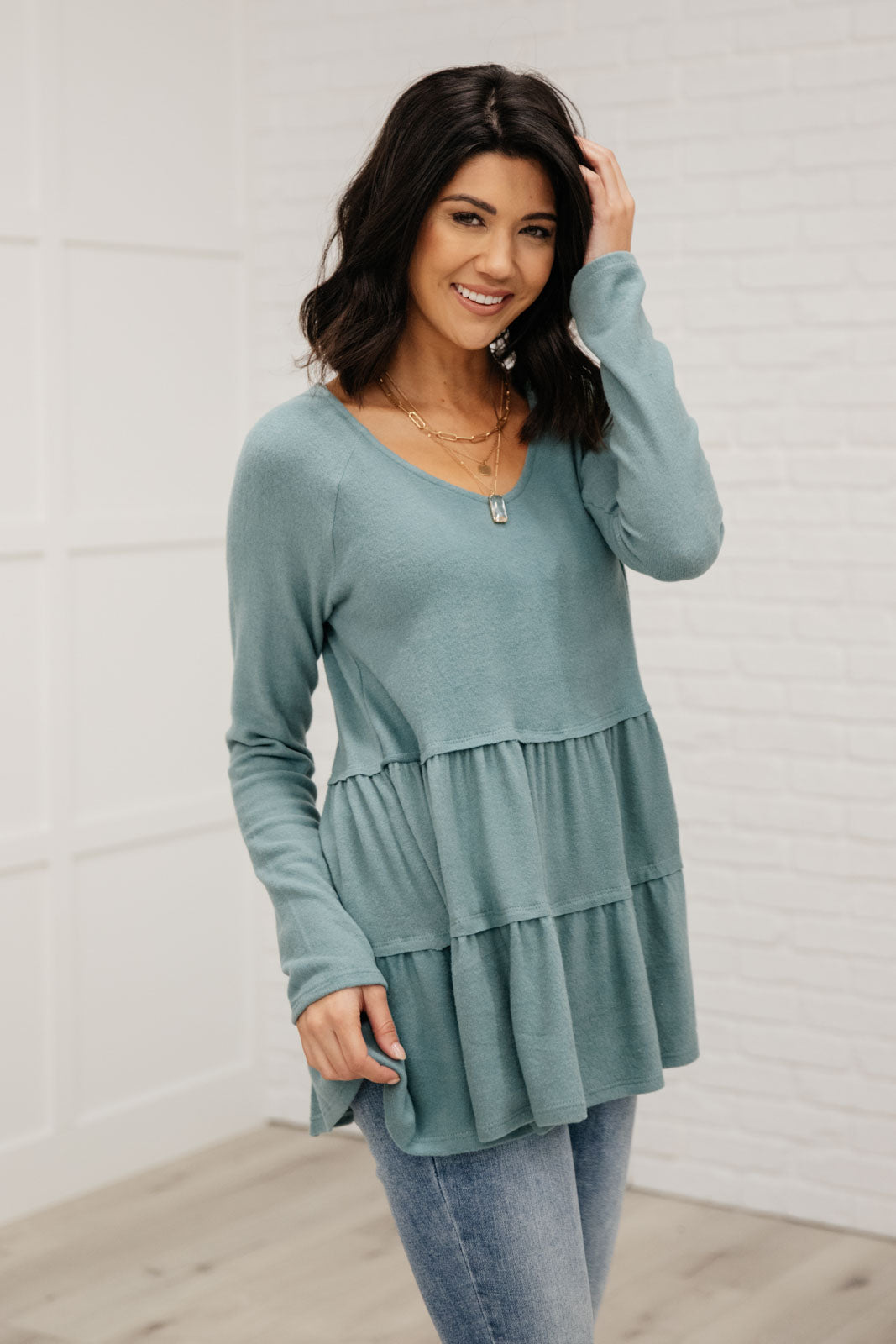 Stylish Women's Tiered Blouse - Flowy Layered Tunic Top for Casual & Office Wear | Perfect for Summer Outfits & Everyday Fashion