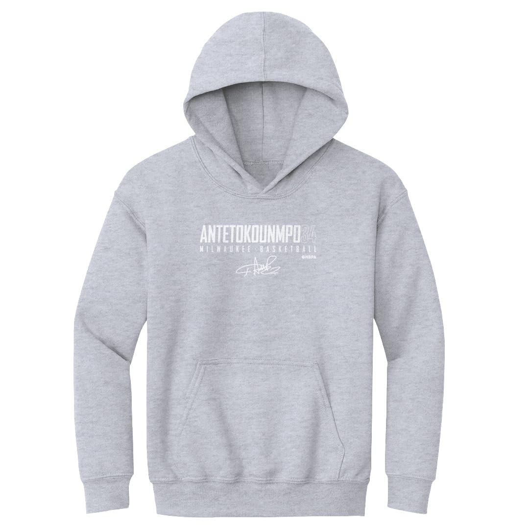 Giannis Antetokounmpo Youth Hoodie Sweatshirt - Milwaukee Bucks NBA Basketball Jersey for Kids | Warm Fleece Pullover for School, Sports & Casual Wear