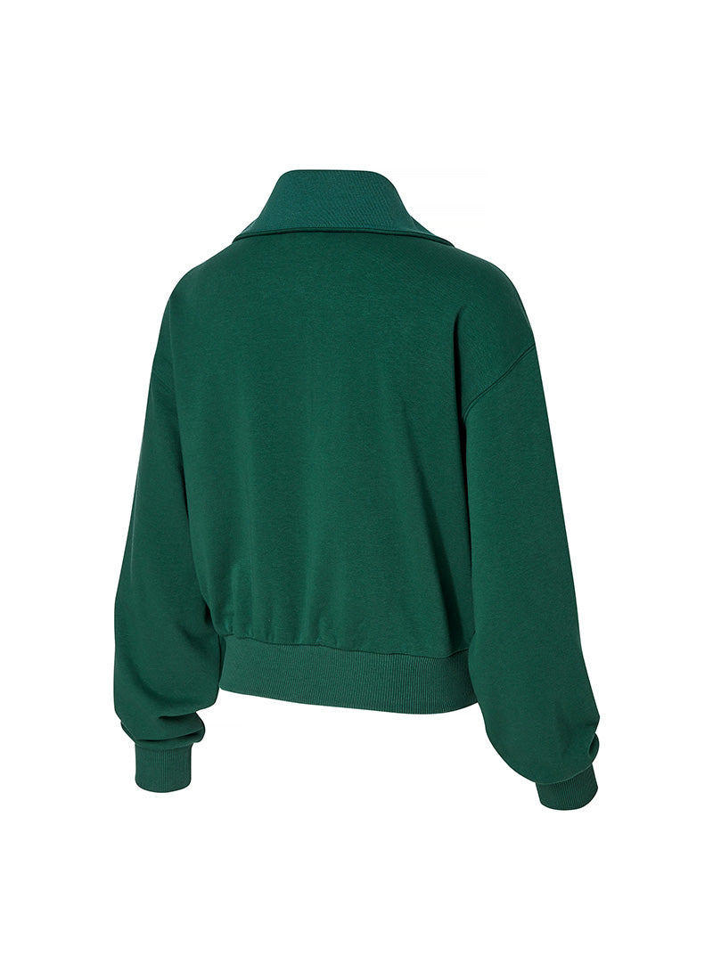 Custom Logo High Neck Zip Up Sweatshirt for Women & Men - Trendy Pullover Hoodie for Gym, Workout & Casual Wear