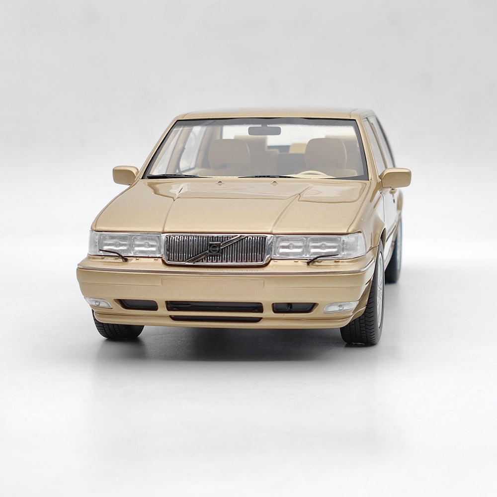 1/18 Scale Volvo S90 Royal Level 3 1998 Gold Resin Model Car - Collectible Toy Car for Adults, Diecast Vehicle Display, Gift for Car Enthusiasts | Perfect for Home Decor, Office Display, and Collector Showcase
