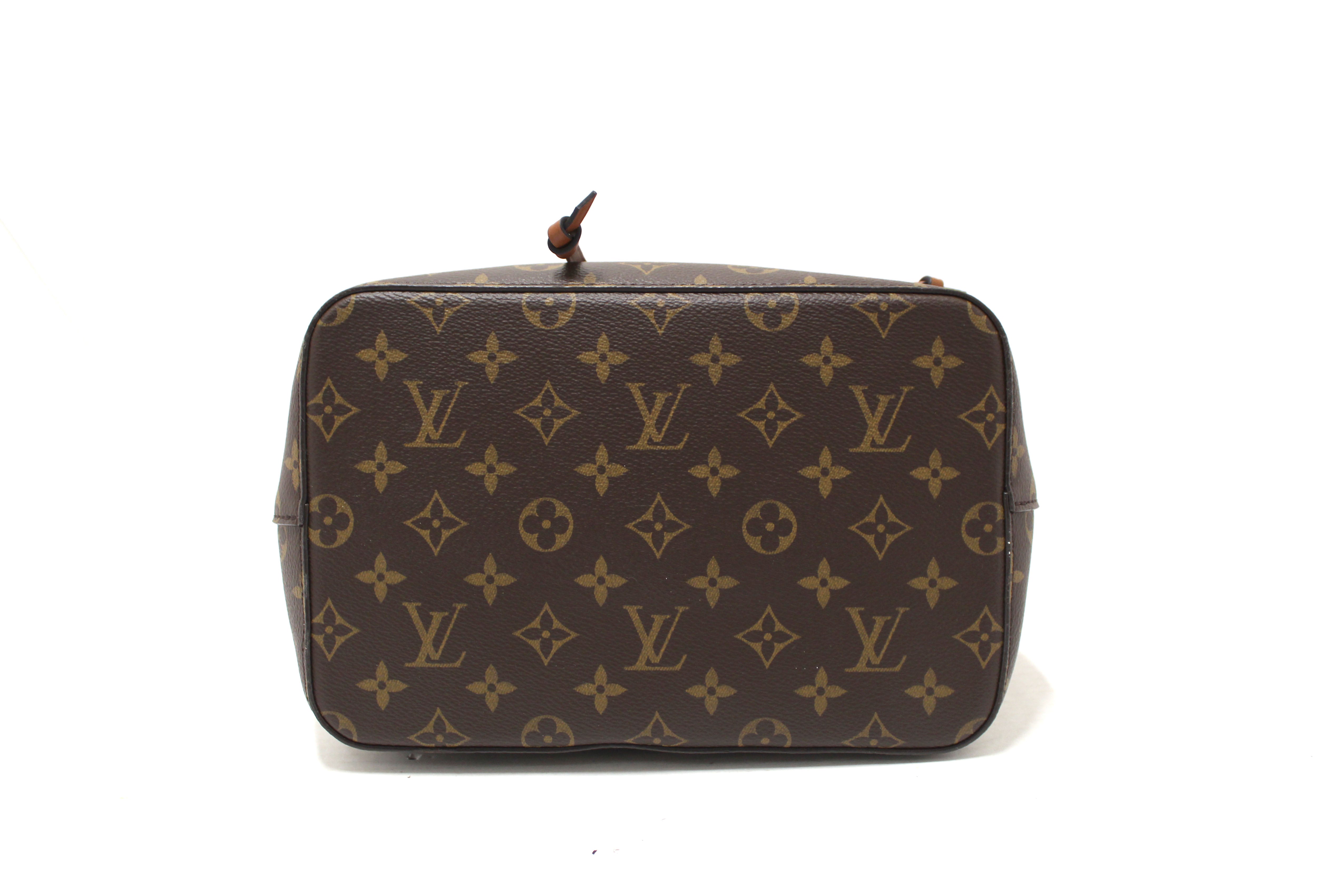 Authentic Louis Vuitton Monogram NeoNoe Shoulder Bag - Classic Brown Leather Bucket Purse for Women | Perfect for Work, Travel & Everyday Luxury Fashion Accessory