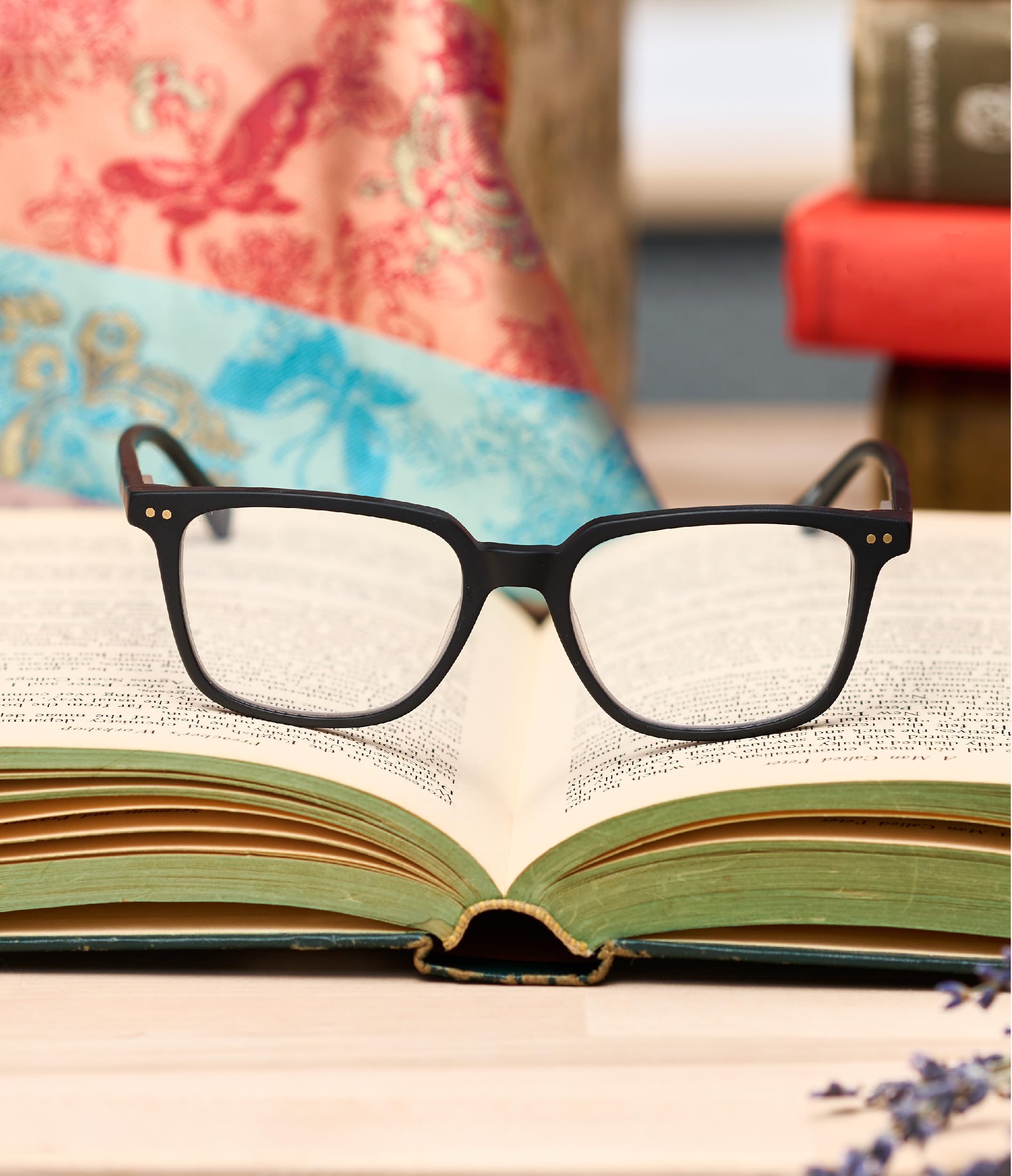 eyebobs - C Suite Premium Reading Glasses for Men & Women | Square Frame for Average Faces | 0.0x to 4.0x Strength | Perfect for Office, Reading & Computer Use