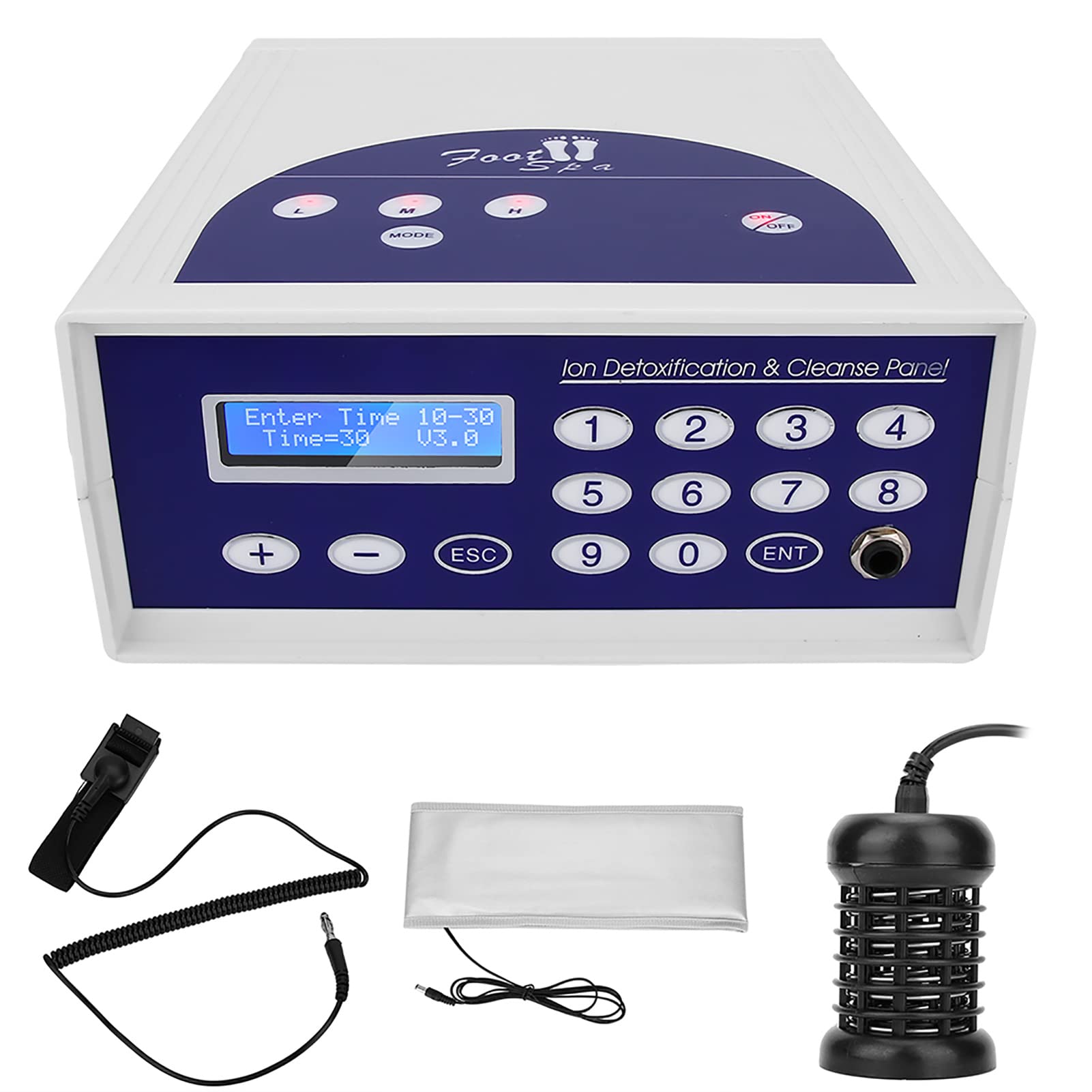 Allsor Professional Foot Bath Machine - Ionic Hydrogen Detox Foot Spa System with Display for Home Use | Relaxing Foot Massage for Stress Relief & Beauty Care