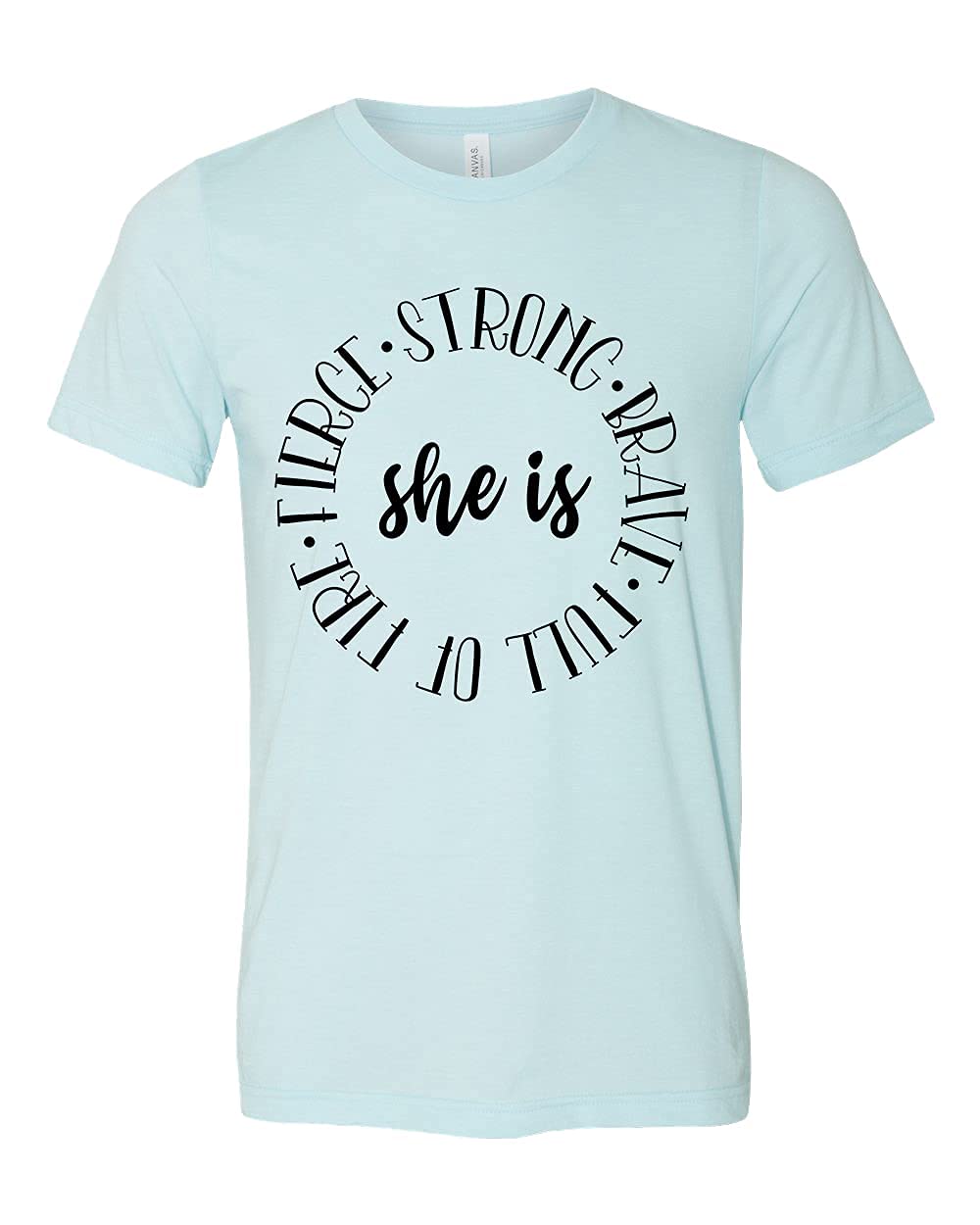 Strong Woman T-Shirt | Empowering Feminist Top for Moms | Brave & Fierce Motivational Shirt | Christian Women's Apparel | Perfect for Workouts, Mother's Day & Women's Empowerment Events