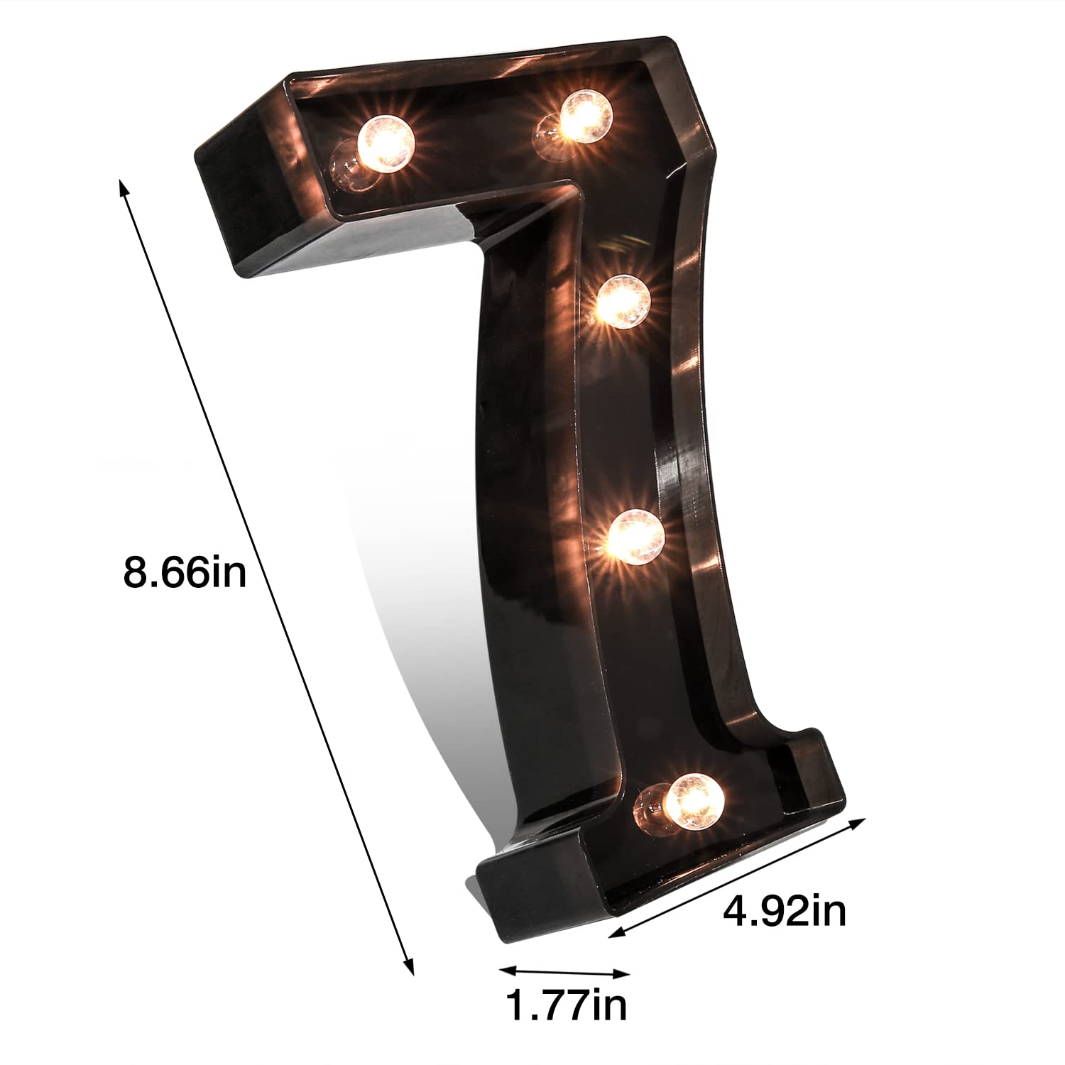 LED Alphabet & Number Lights (A-Z, 0-9) - Black Marquee Letter Signs for Wedding, Birthday, Party & Home Bar Decor - Perfect for Event Lighting & Wall Decorations