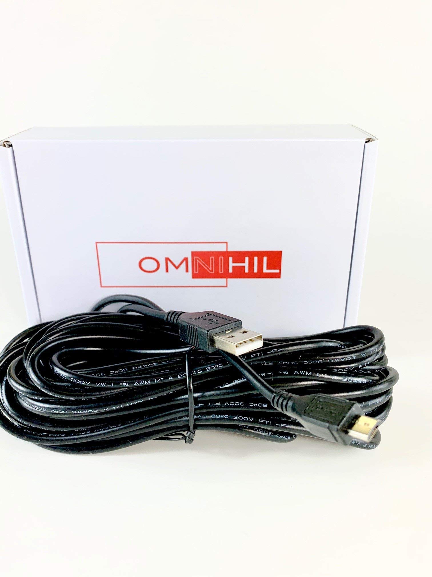 OMNIHIL 30ft High-Speed USB 2.0 Charging Cable for Motorola T260 Talkabout Two-Way Radio - Perfect for Outdoor Adventures, Camping & Emergency Communication