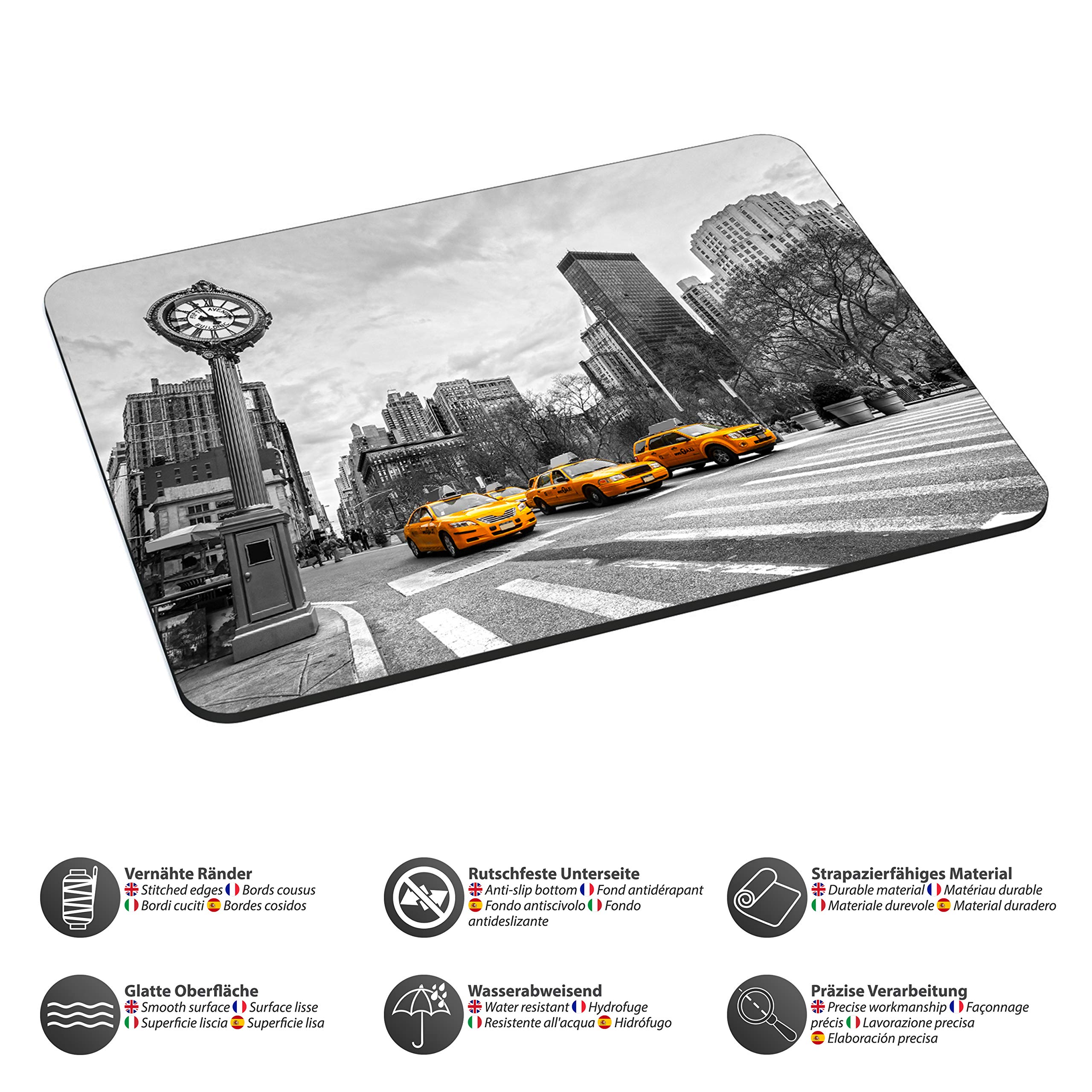 Stylish Non-Slip Mouse Pad with Taxi Design - Perfect for Office, Gaming & Home Workspace