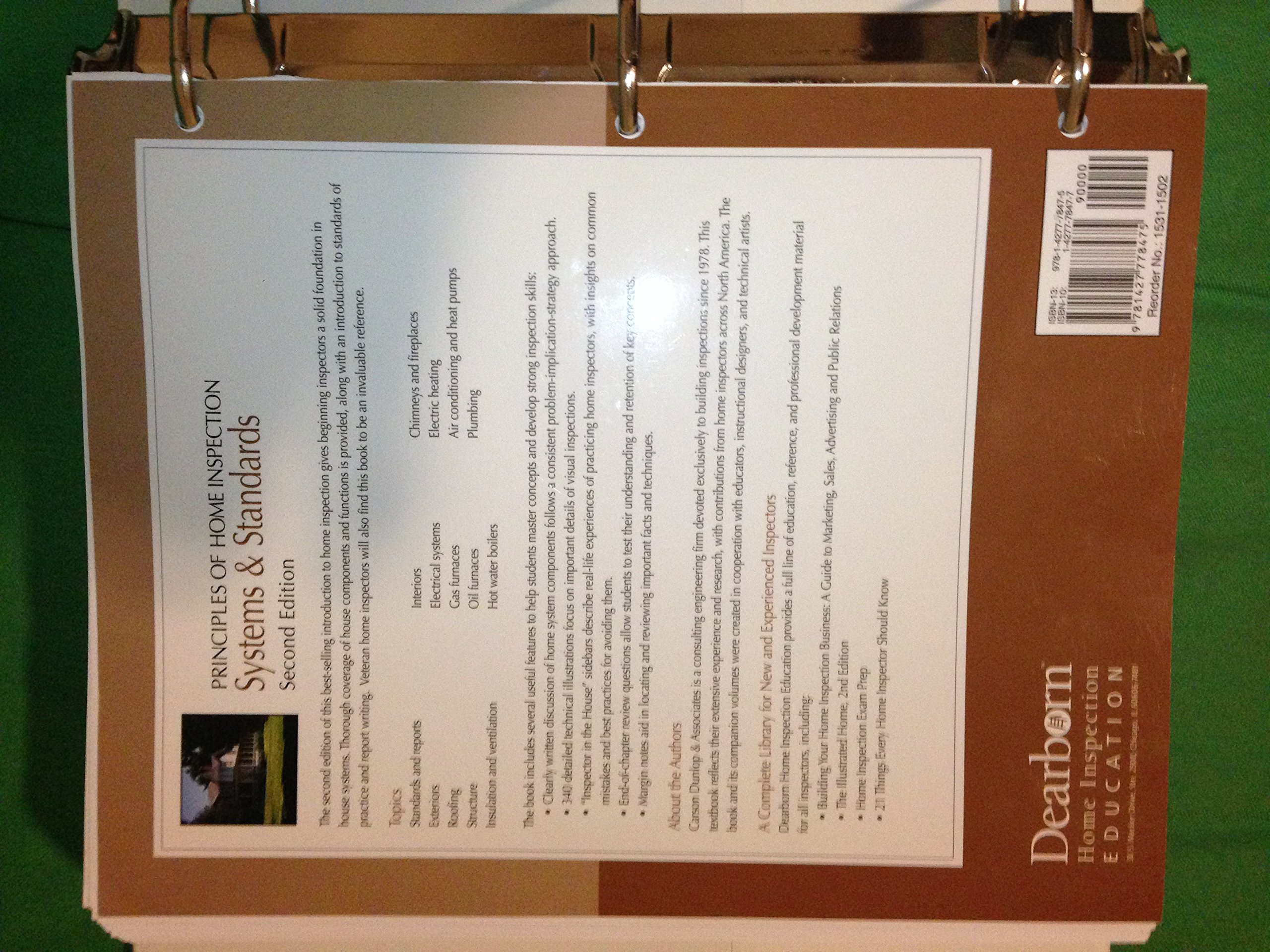 Principles of Home Inspection: Systems and Standards Guide for Homebuyers & Real Estate Professionals | Essential for Property Evaluation & Maintenance