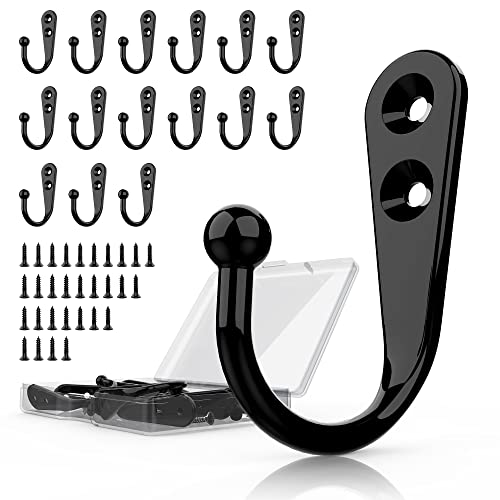 15PCS Black Hooks