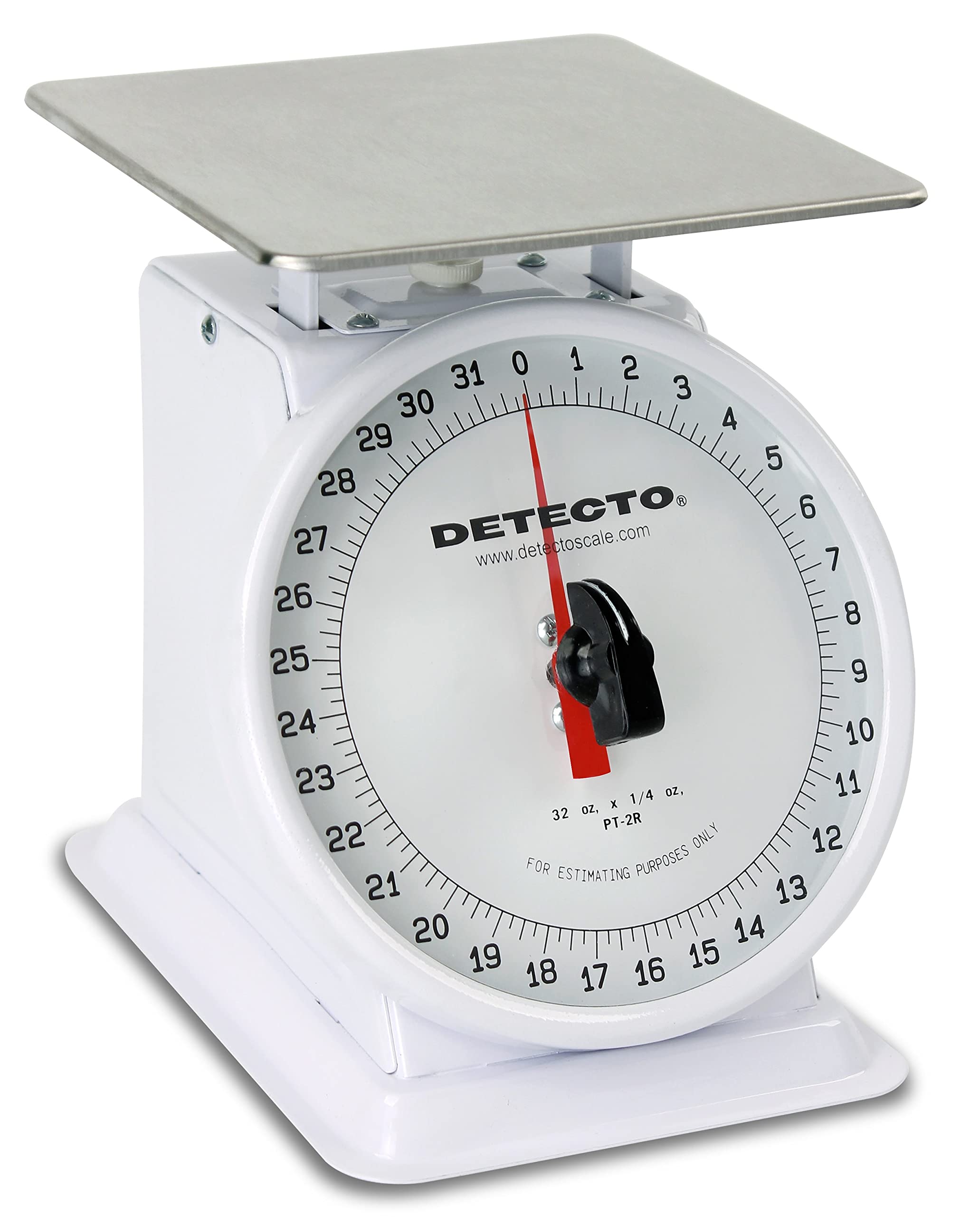 Detecto 32 Oz Enamel Finish Rotating Dial Portion Scale - Perfect for Kitchen, Bakery, and Portion Control in Restaurants