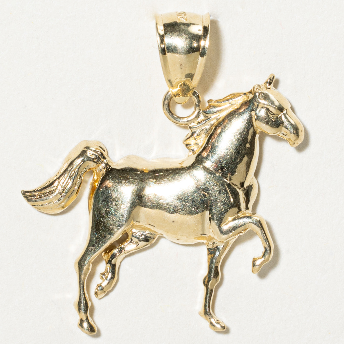 14K Yellow Gold Horse Pendant Necklace - Elegant Animal Jewelry for Women - Perfect Gift for Equestrian Lovers & Horse Riders - Ideal for Birthdays, Anniversaries & Special Occasions