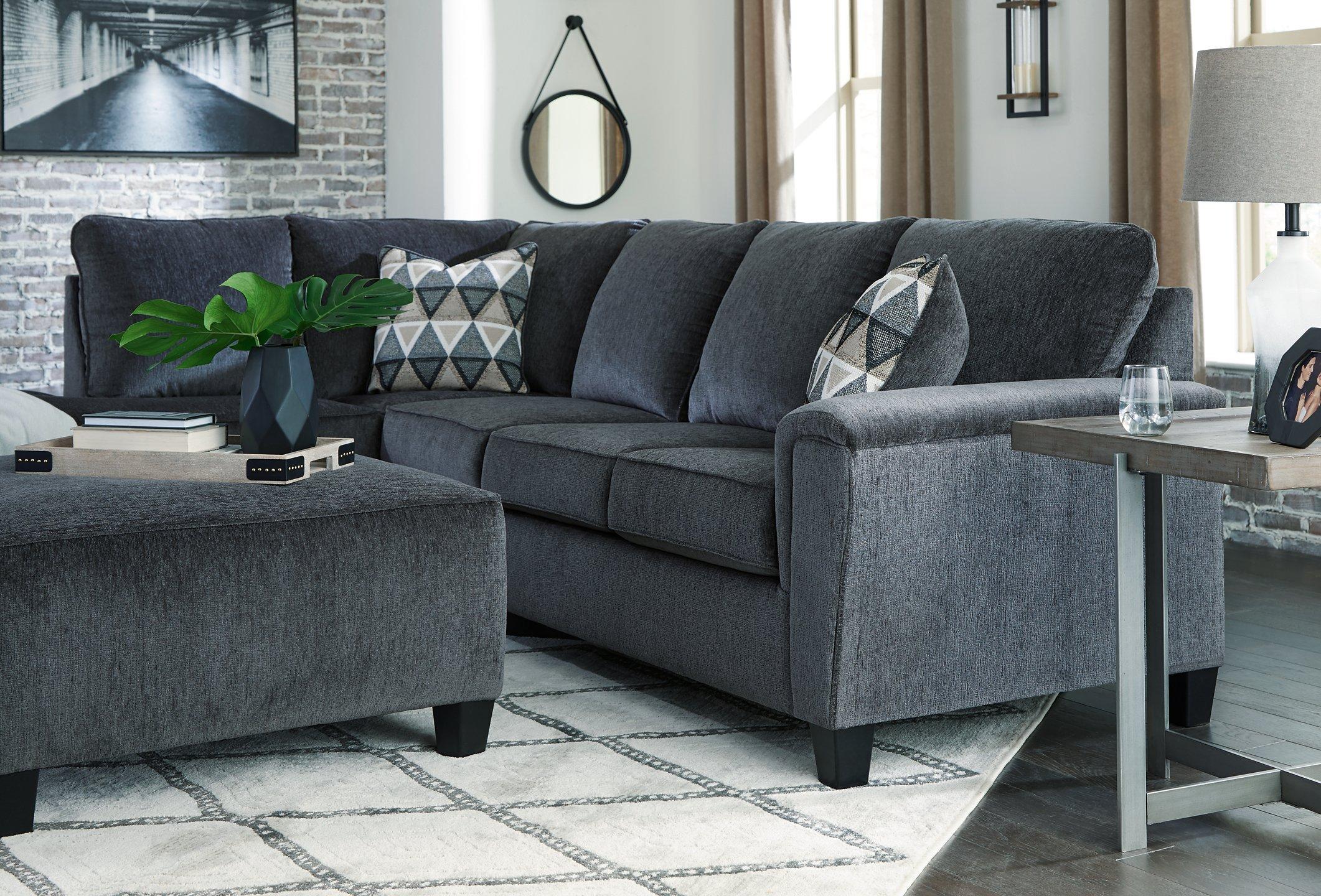 Abinger 2-Piece Sectional Sofa with Chaise Lounge - Modern L-Shaped Living Room Couch for Small Spaces, Apartment & Family Room Furniture