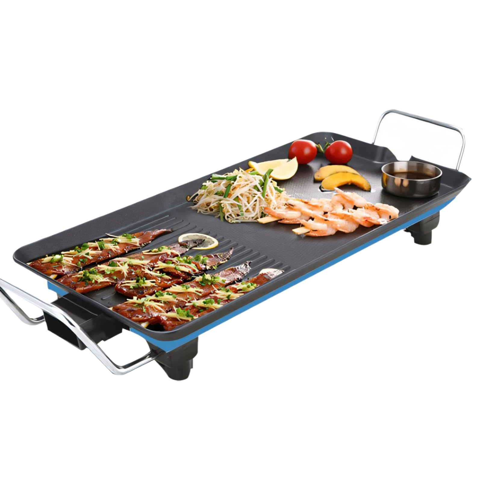 Non-Stick Indoor Electric Grill - Multifunctional Stovetop Griddle for BBQ, Hotpot & Cooking | Original Flavor Retention | Perfect for Apartments, Dorms & Small Kitchens (US)