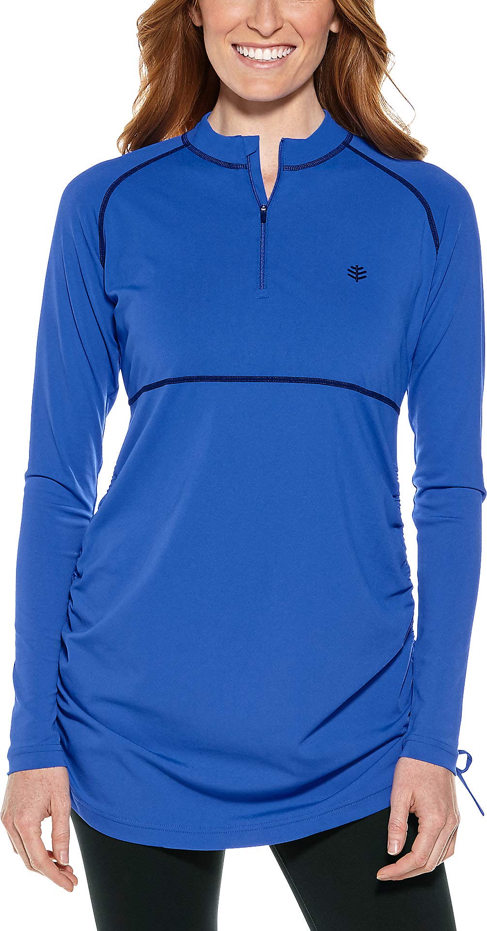 Coolibar UPF 50+ Women's Sun Protective Swim Shirt - Long Sleeve Rash Guard for Swimming, Beach & Outdoor Activities
