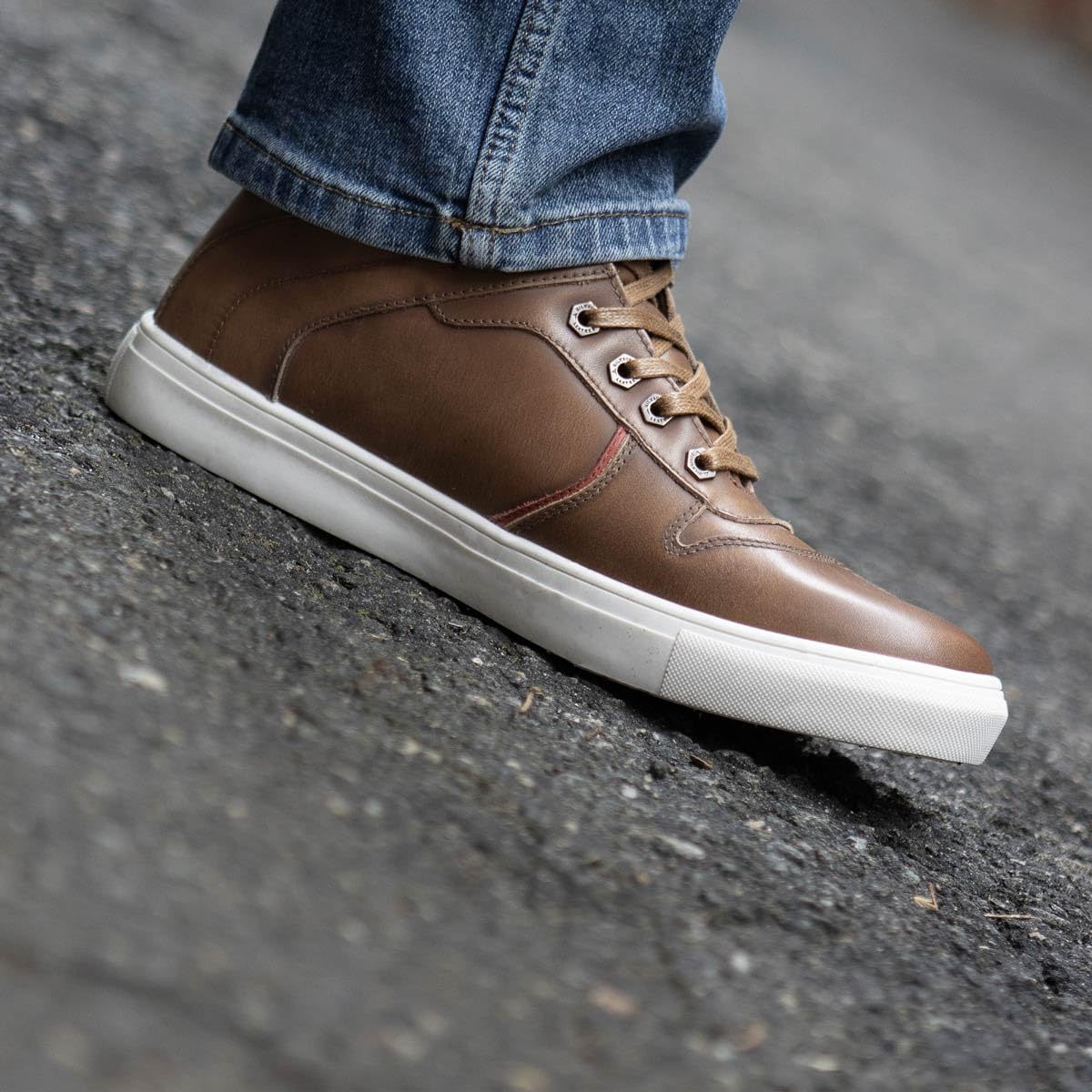 Milwaukee Leather MBM9154 Men's Cognac Leather High-Top Motorcycle Boots - Waterproof, Reinforced & Ankle Support - Size 10 | Durable Riding Shoes for Street Biking & Outdoor Adventures