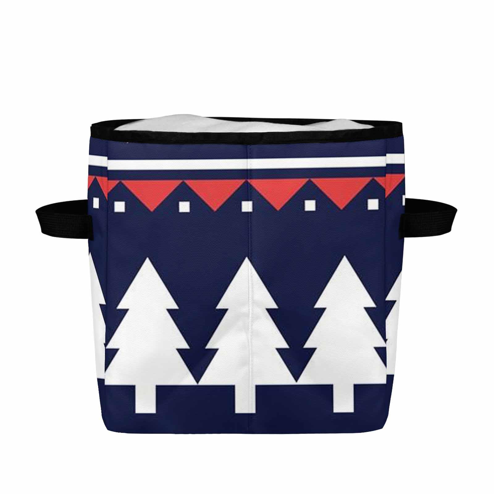 InterestPrint Winter Deer Pattern Quilt Storage Bag - Foldable Cloth Organizer for Blankets, Comforters & Seasonal Clothes | Space-Saving Storage Solution for Closets, Attics & Travel