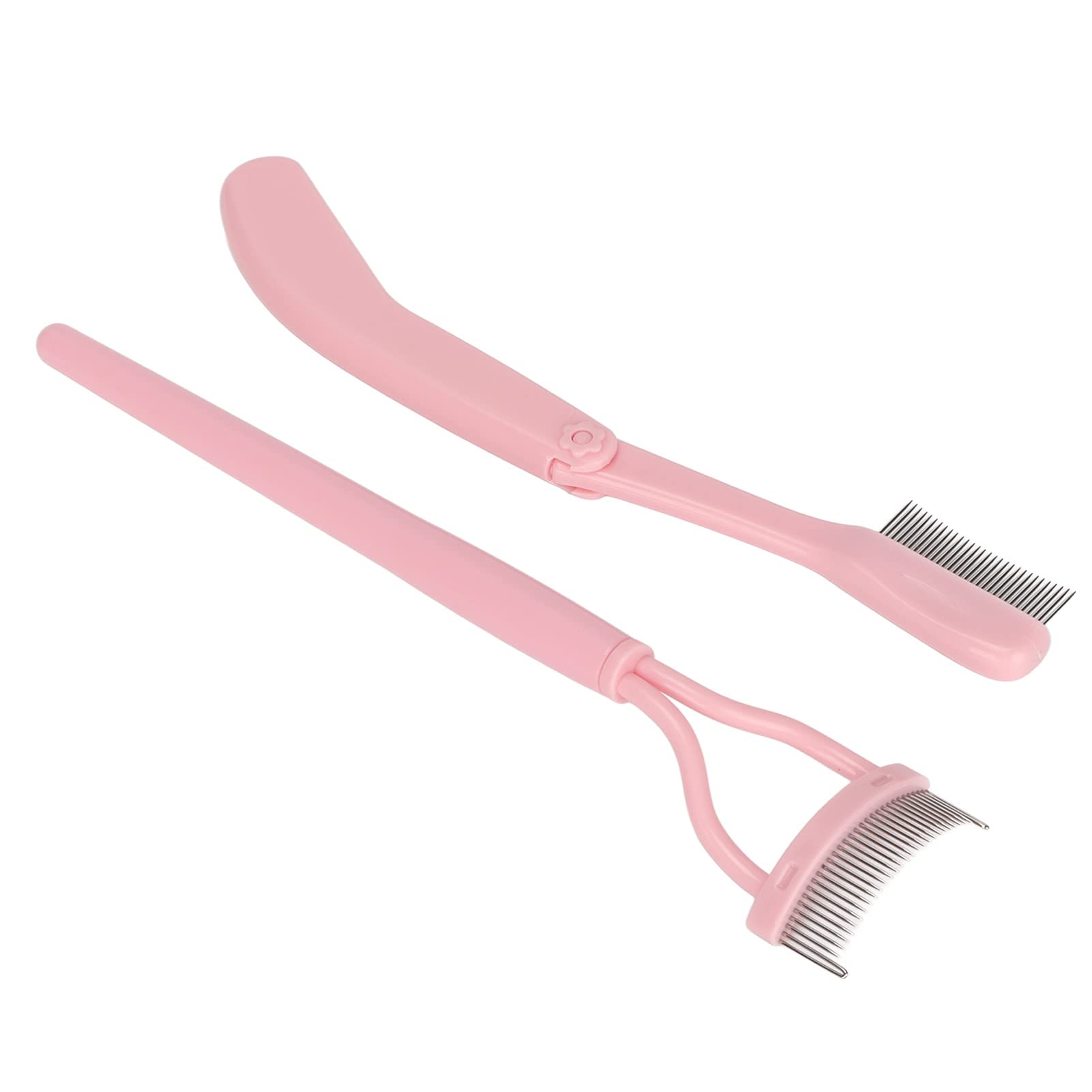 2Pcs Stainless Steel Eyebrow Grooming Brush & Comb Set - Safe Eyebrow Shaping Tool for Women's Makeup | Perfect for Eyebrow Styling, Grooming & Daily Beauty Routine