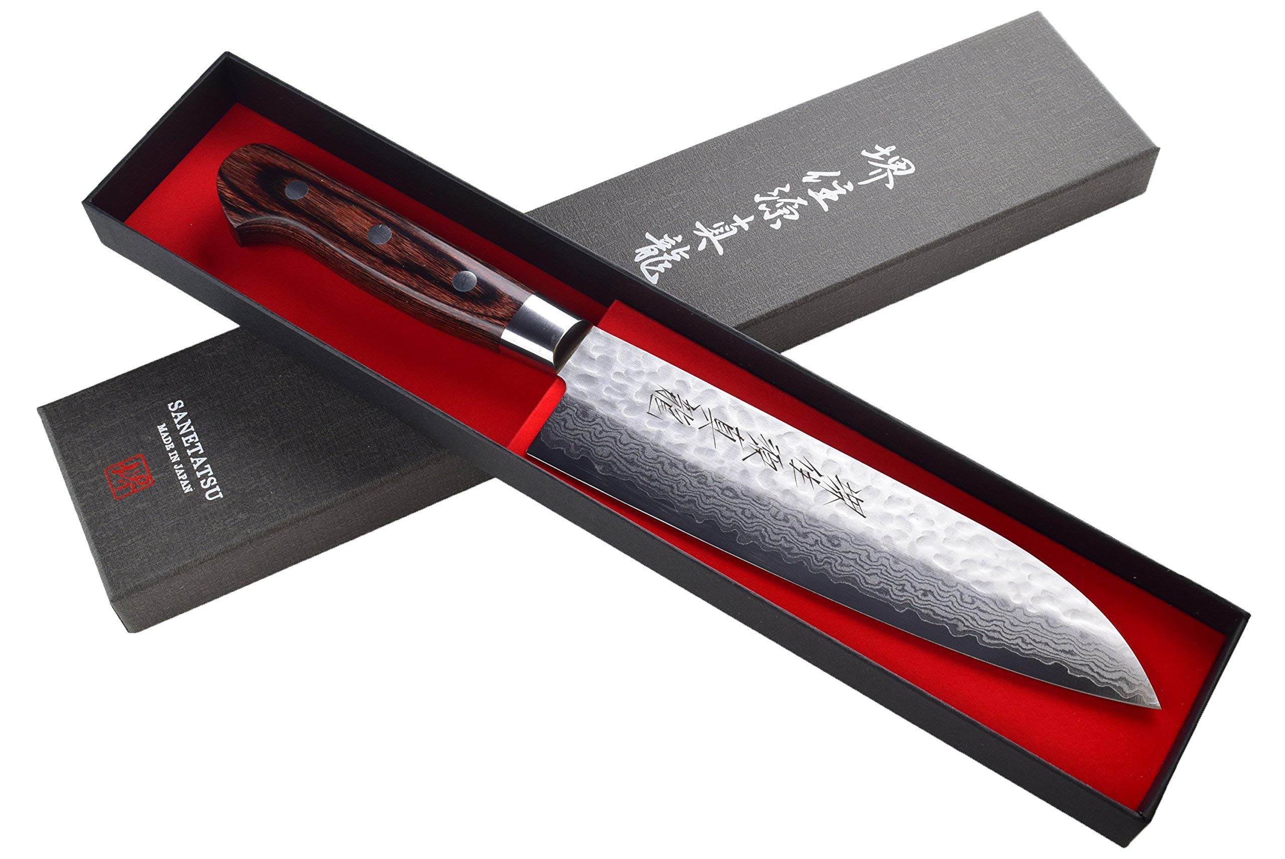 Premium Damascus Steel Santoku Japanese Kitchen Knife 7