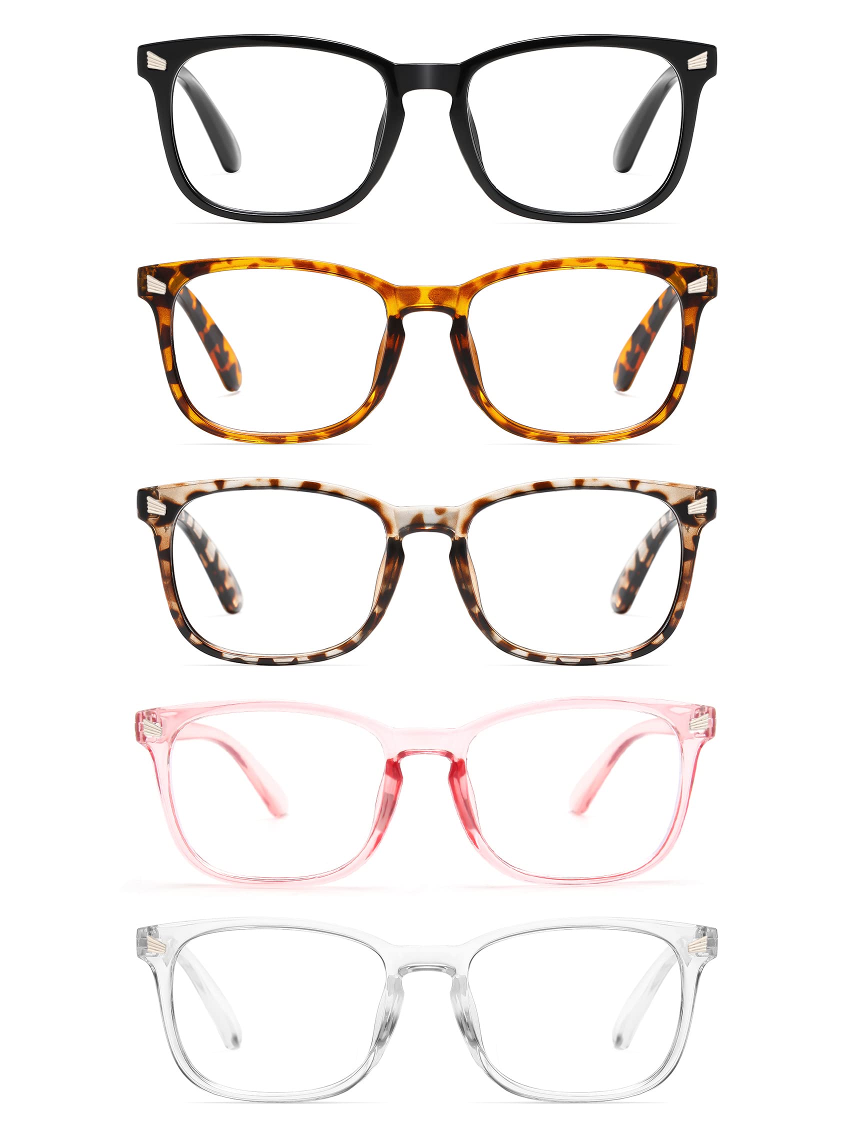 CCVOO Blue Light Blocking Reading Glasses for Women & Men - Anti-Glare Computer Glasses with UV Protection - Perfect for Office Work, Screen Time & Digital Eye Strain Relief