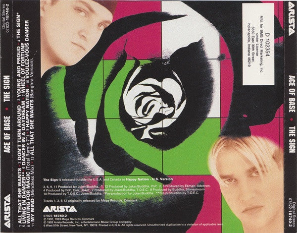 Ace Of Base - The Sign (CD, Album, Club Edition) - Near Mint or Mint Condition - Perfect for 90s Music Collectors & Retro Dance Parties