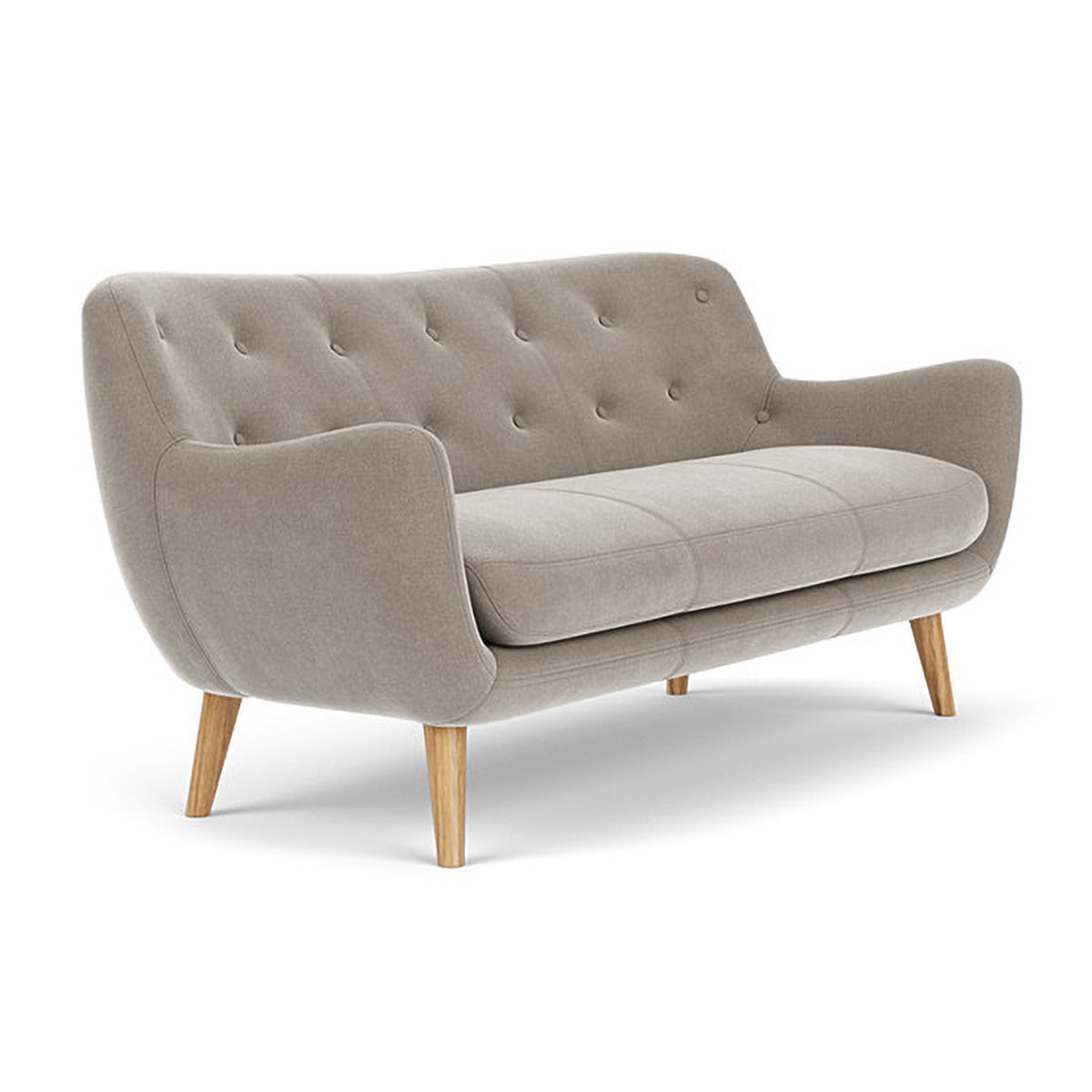 Herman Fabric 3-Seater Sofa - Modern Living Room Couch for Small Spaces, Comfortable Sectional Sofa for Apartment, Dorm & Home Decor | Perfect for Relaxing, Entertaining & Family Gatherings