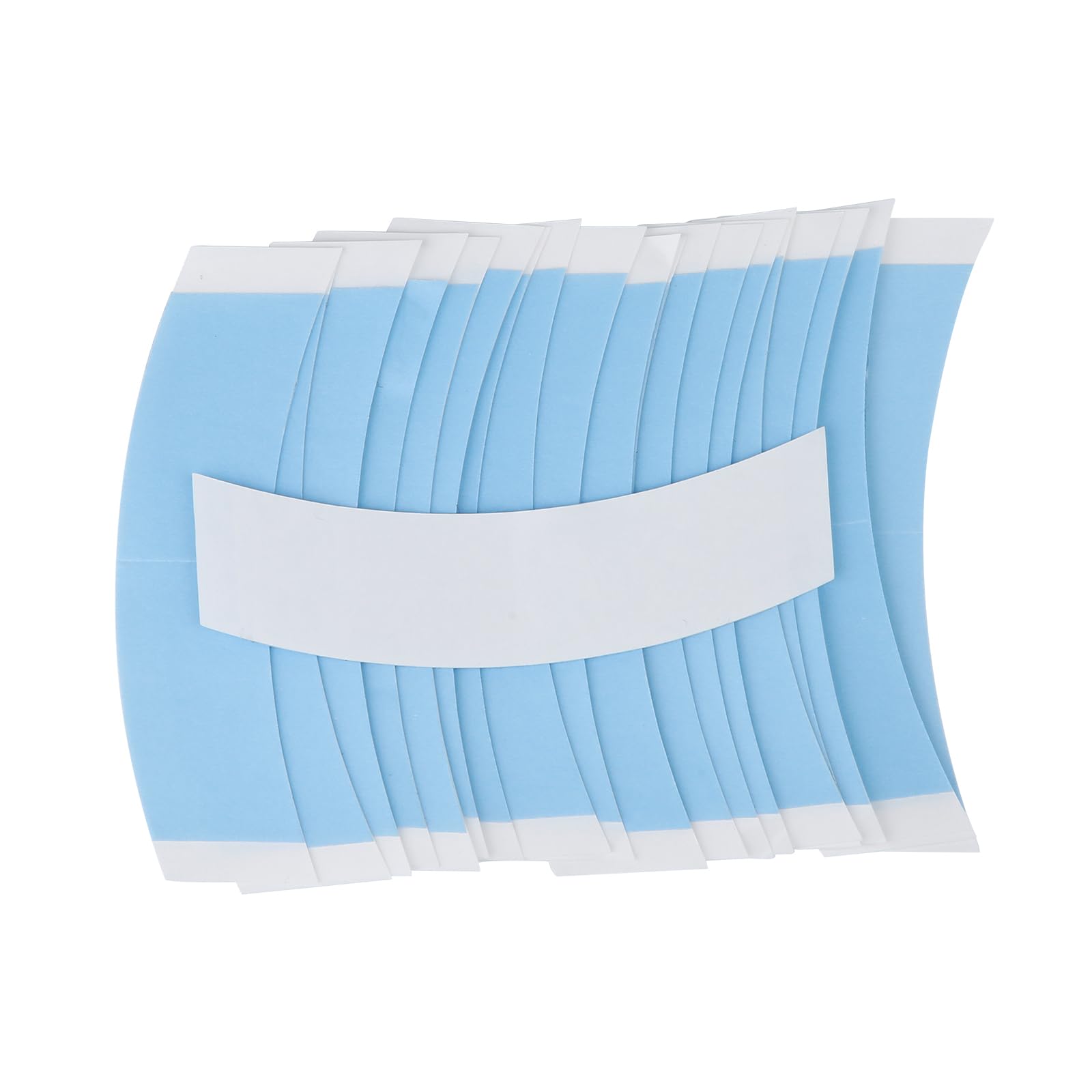 48pcs Invisible Waterproof Double-Sided Wig Tape for Lace Front Wigs & Toupees - Strong Hold, Skin-Friendly Adhesive for Secure All-Day Wear - Perfect for Cosplay, Daily Use & Special Occasions (Blue)