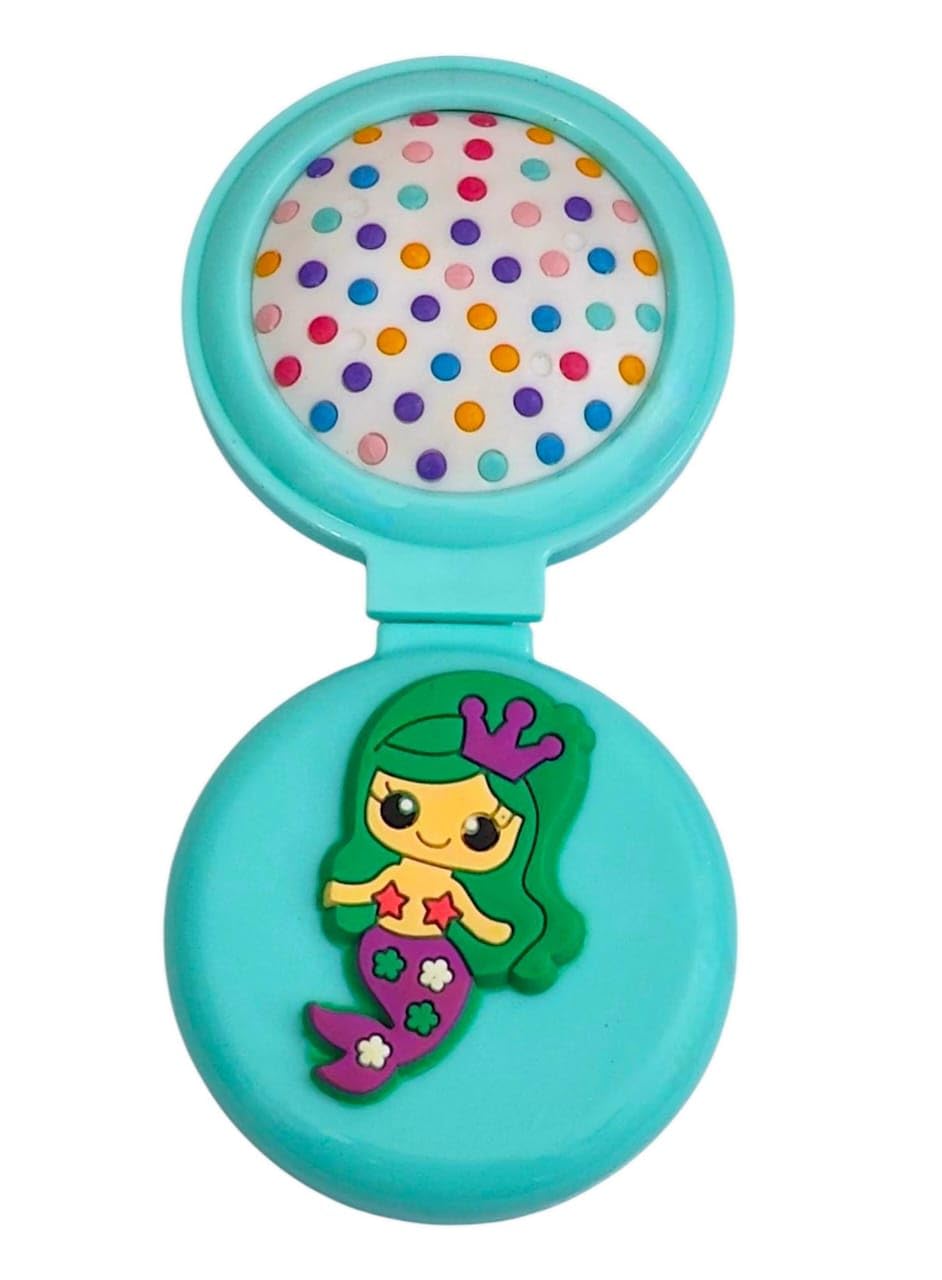 Unicorn Hair Comb with Mirror for Girls - Kids Hair Brush & Compact Mirror Set (1 Piece) - Perfect for Birthday Gifts, Party Favors, Kanjak Puja, and Travel Accessories
