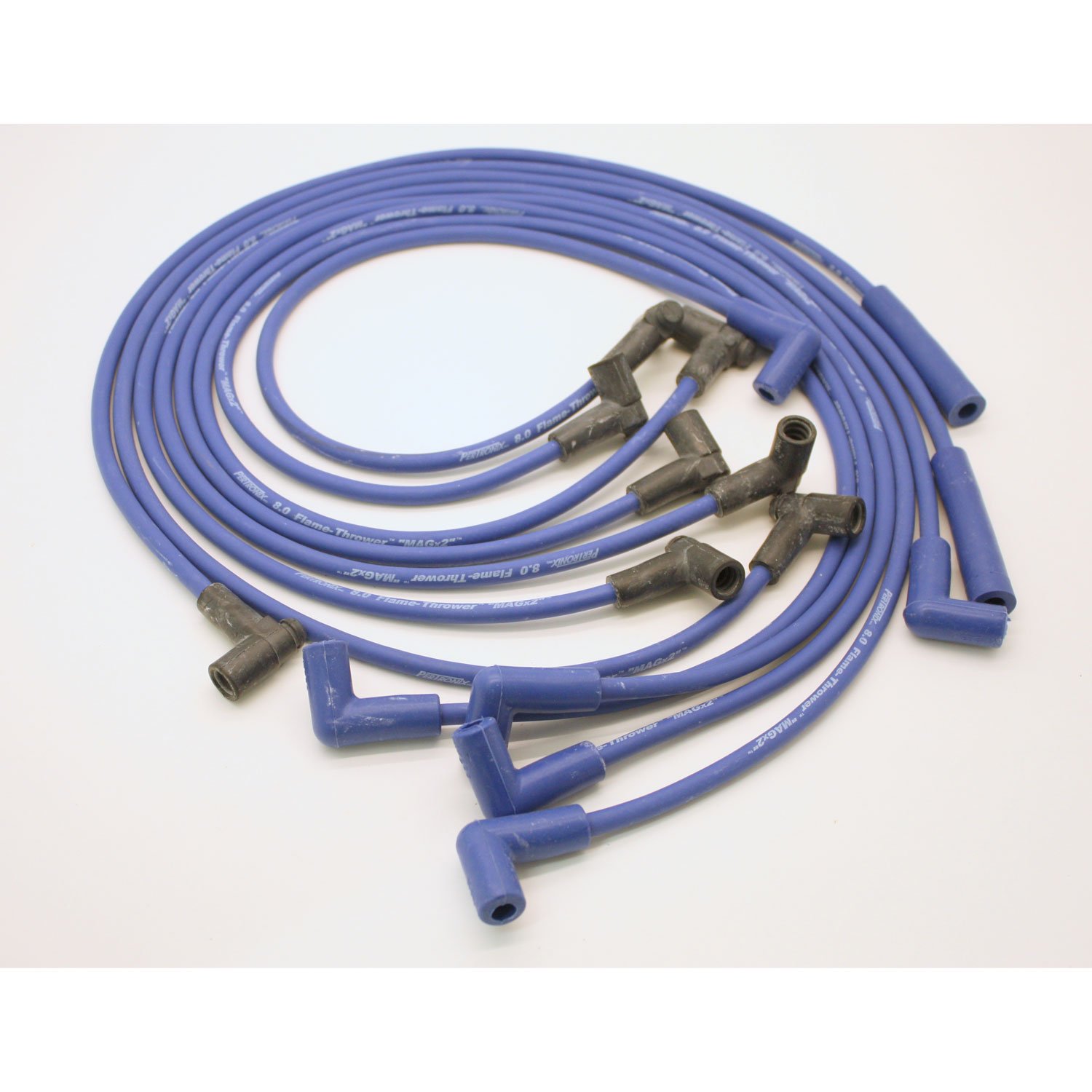 Pertronix 808308 Flame-Thrower Blue 8mm Spark Plug Wires for 8 Cylinder Engines - High Performance Ignition Wires for Muscle Cars, Hot Rods & Classic Vehicles