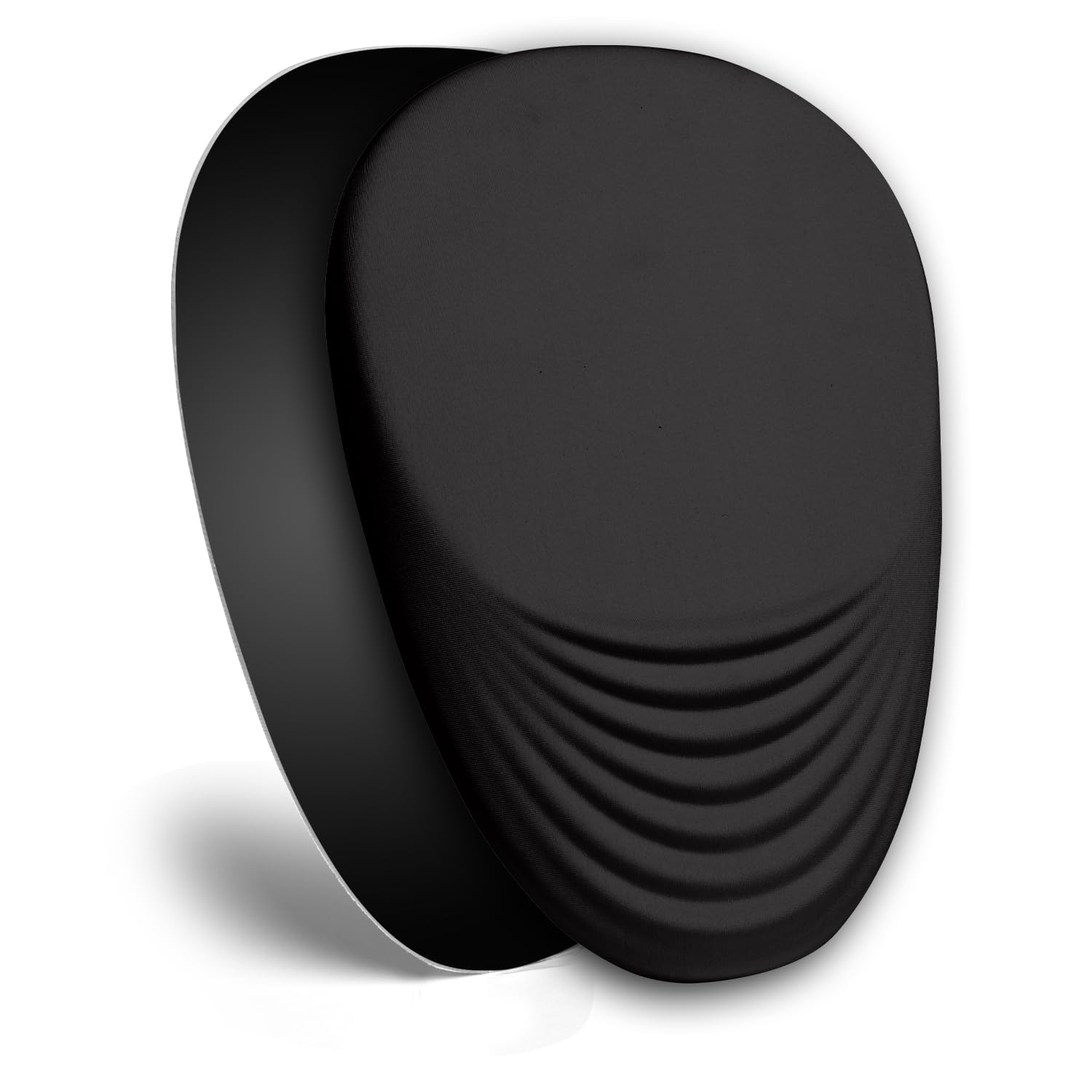 Ergonomic Mouse Pad with Memory Foam Wrist Rest - Non-Slip PU Base for Pain Relief & Carpal Tunnel Support - Wireless Mouse Pad (Black) - Perfect for Office, Gaming & Long Computer Work Sessions
