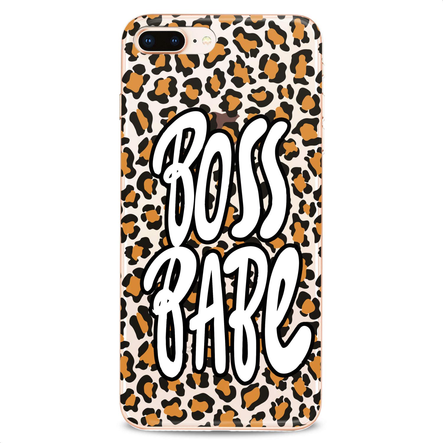 Premium TPU Phone Case for iPhone 16/15/14/13/12/11 Pro Max/Plus/Mini/XS/XR/X/8+/7/6/5/SE - Fashionable Leopard Print & Inspirational Quote Design - Slim Flexible Silicone Protective Cover - Perfect for Work, Travel & Everyday Use