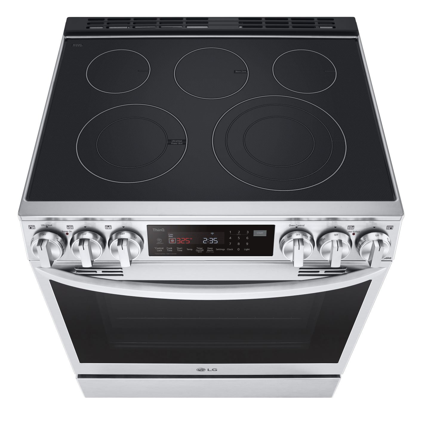 LG LSEL6335F 6.3 Cu.Ft Smart Wi-Fi Enabled Slide-In Electric Range with ProBake Convection, InstaView™, AirFry & Smudge-Resistant Stainless Steel - Perfect for Modern Kitchens, Baking, Air Frying & Smart Home Cooking