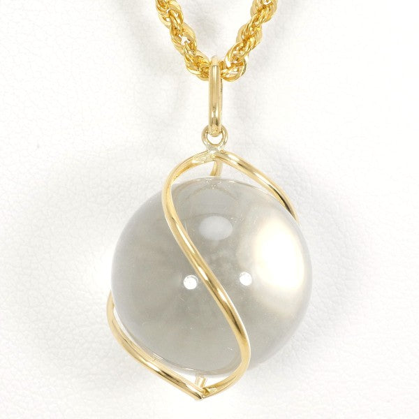 18K Yellow Gold Quartz Necklace for Women - Elegant & Durable Real Gold Jewelry - Perfect for Weddings, Anniversaries & Special Occasions