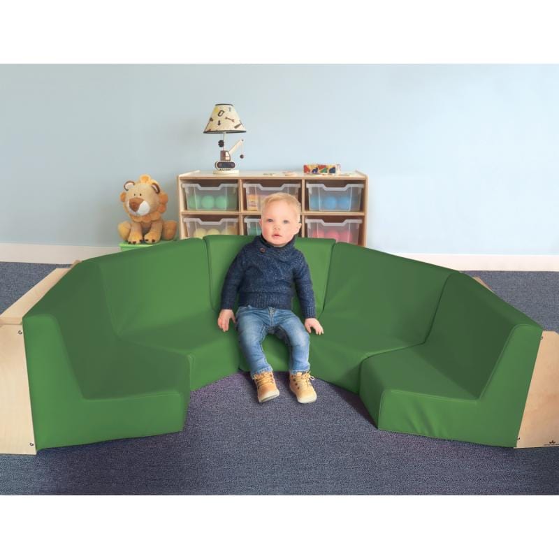 5-Section Reading Nook - Cozy Book Corner for Kids & Adults - Perfect for Bedrooms, Living Rooms & Home Libraries