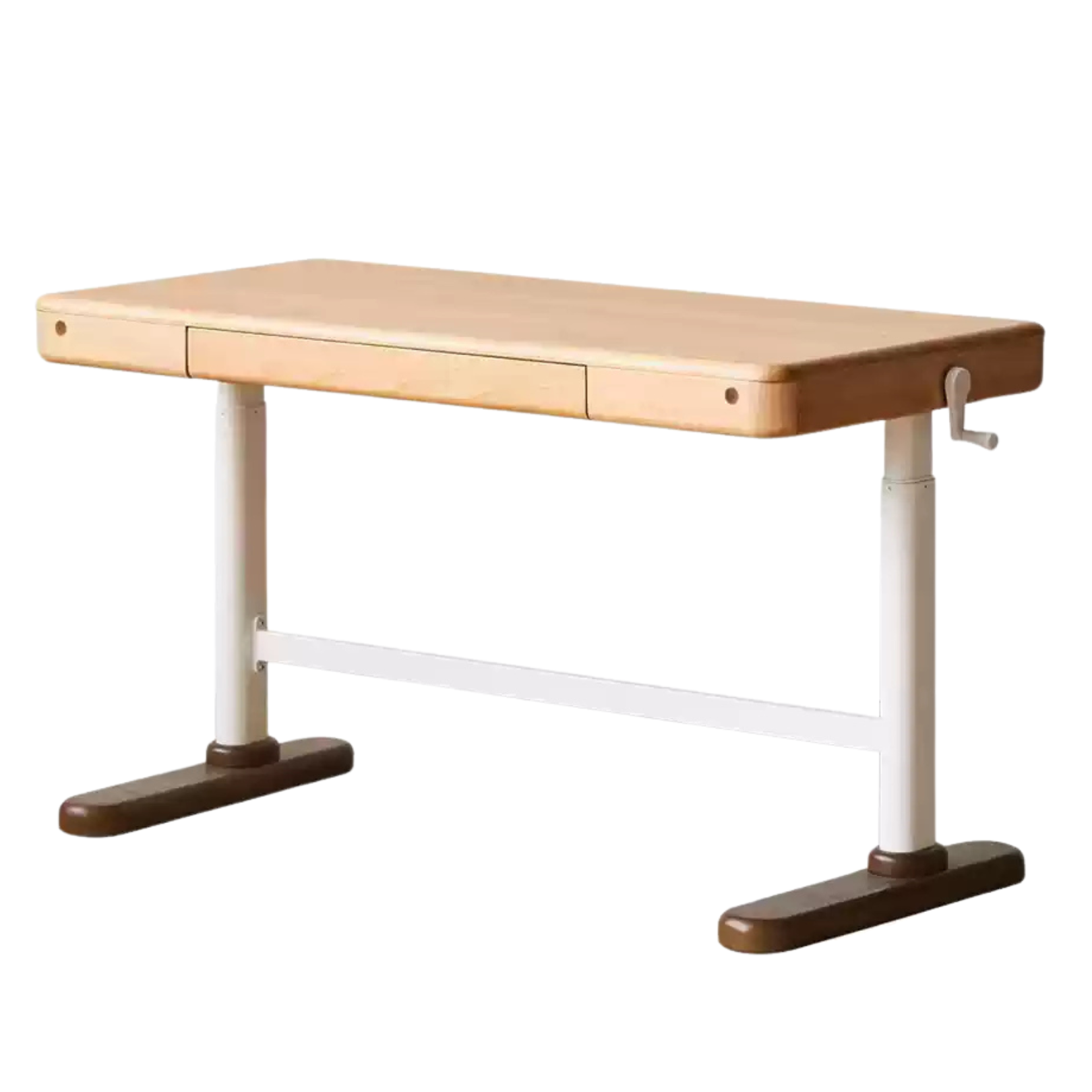 47.2x23.6x24-36.2 inch / 120x60x61-92cm / Natural wood color / children's hand-operated study table