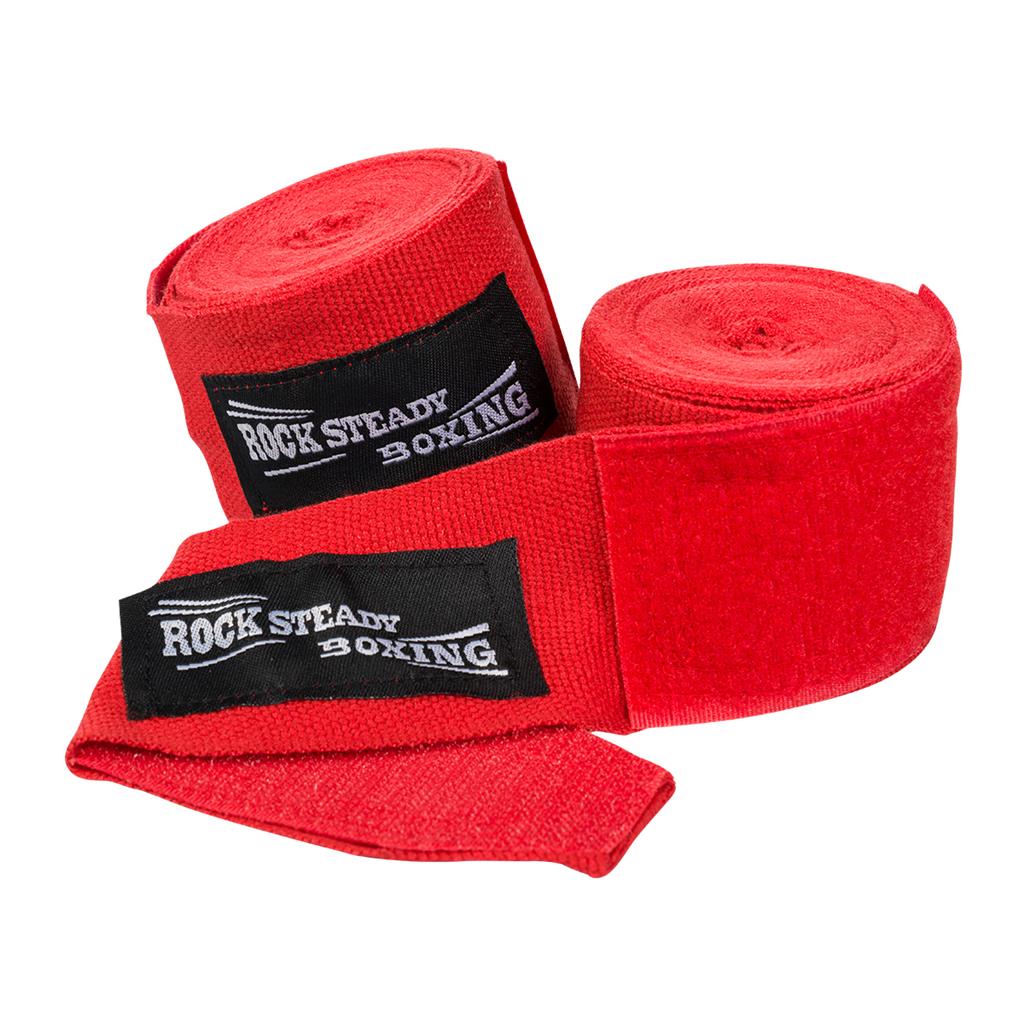 Rock Steady 180 Stretch Hand Wraps for Boxing & MMA - Premium Elastic Hand Wraps for Training, Sparring & Competition - Secure Wrist & Knuckle Support for Fighters & Athletes