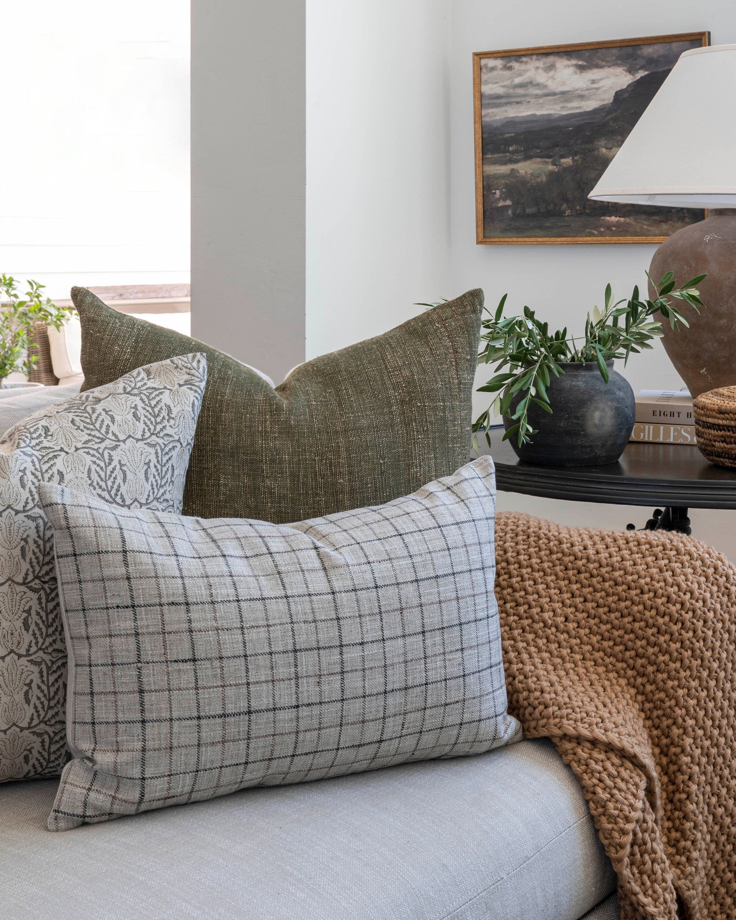 Stylish Kufri Rustic Solid Olive Designer Pillow Cover - Perfect for Living Room, Bedroom & Home Decor