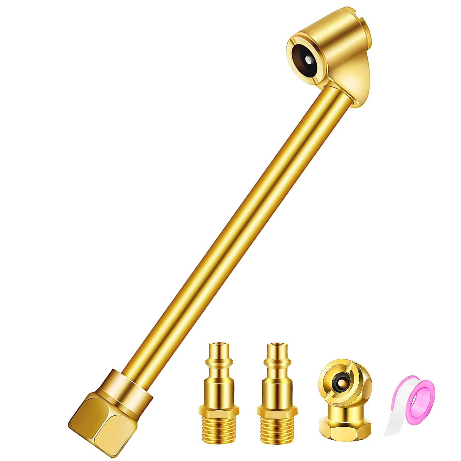 Heavy Duty Dual Head Air Chuck with 1/4